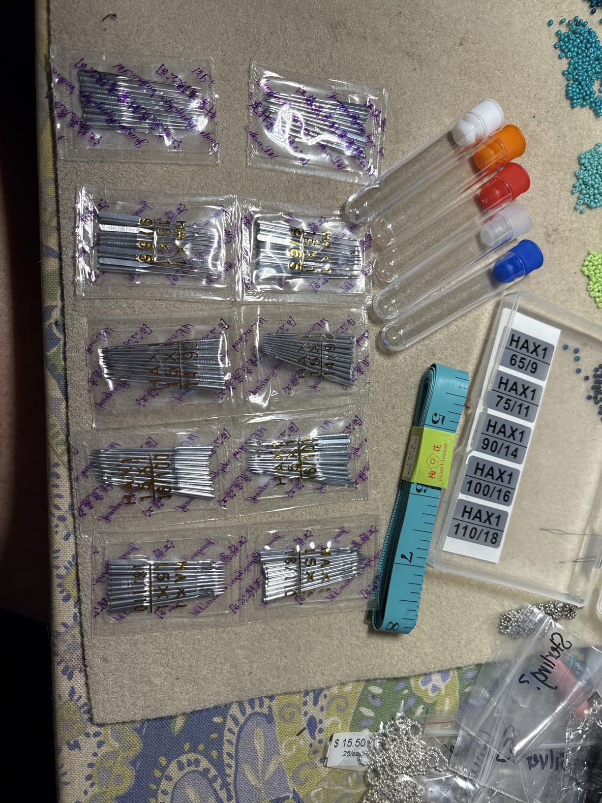 HTVRONT Sewing Needles 56 PCS, Large Eye Embroidery Needles for Hand Sewing 9 Size with Needle Threaders and Thimble for Crafts, Repair, Quilting (Sliver 56PCS) customer photo 2
