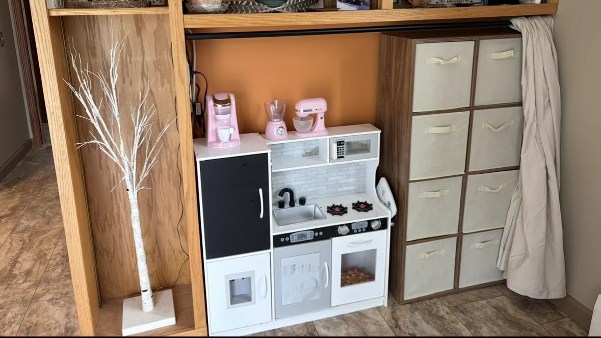 IRONCK Bookshelf, 8-Cube Storage Cube Shelf Organizer, Extra Thick Frame Horizontally & Vertically Reversible Bookcase with Open for Living Room, Bedroom, Home Office, White customer photo 1