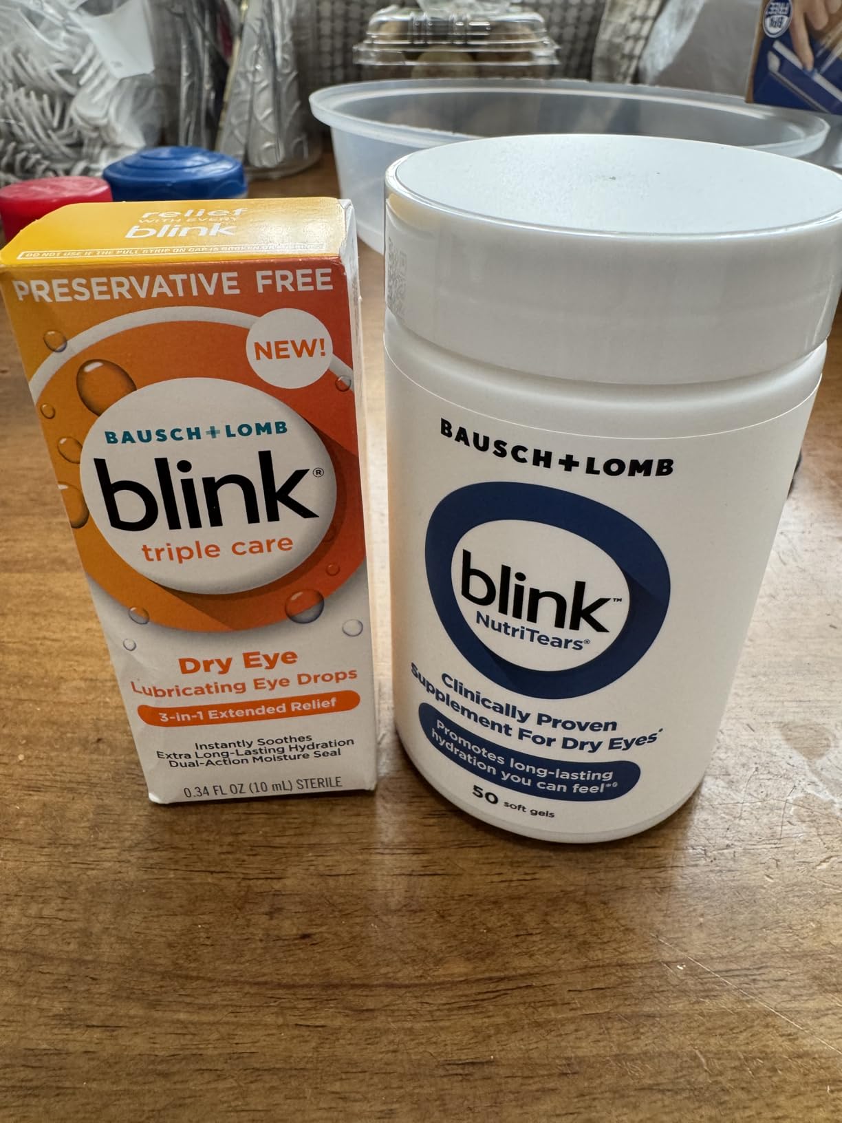 Blink Triple Care Preservative Free Lubricating Eye Drops - 3-in-1 Relief with Hyaluronic Acid & Lipid Nano-Emulsion customer photo 1