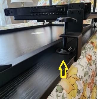 VIVO Large Height and Width Adjustable Under Desk Keyboard Tray, C-clamp Mount System, 22.5