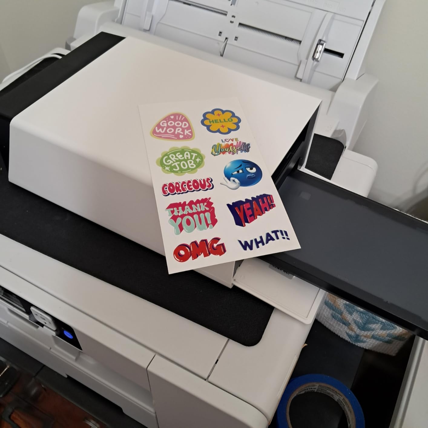 Liene PixCut S1 Inspire Kit - All-in-One Color Sticker Printer & Cutting Machine, Thermal Dye-Sublimation Photo Printer, 300 DPI, Color Label Maker with 180 Sheets (36 Photo + 144 Sticker Paper) customer photo 2