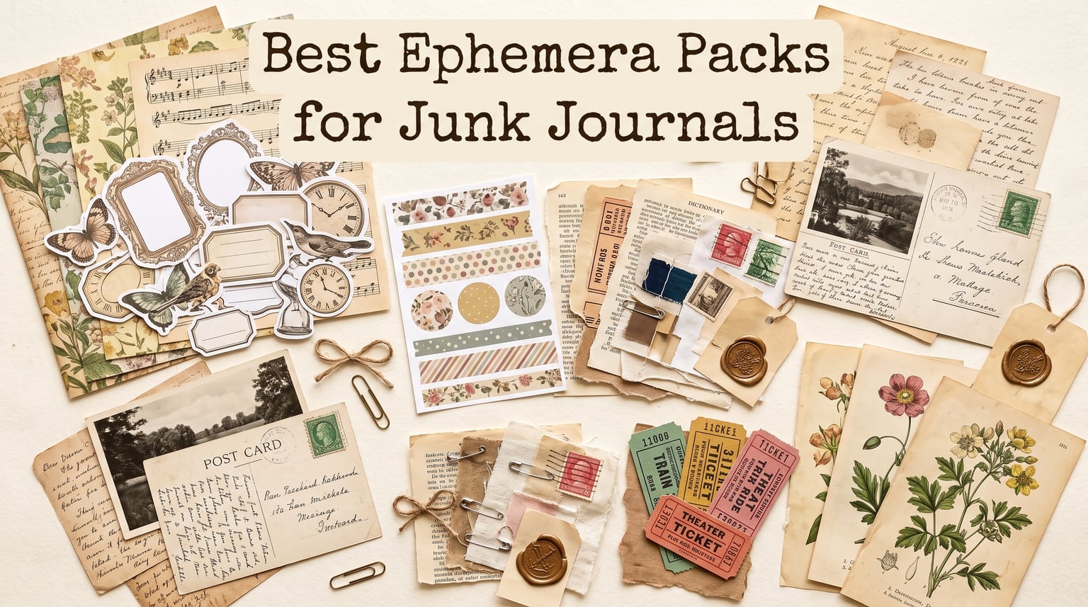 best ephemera packs for junk journals