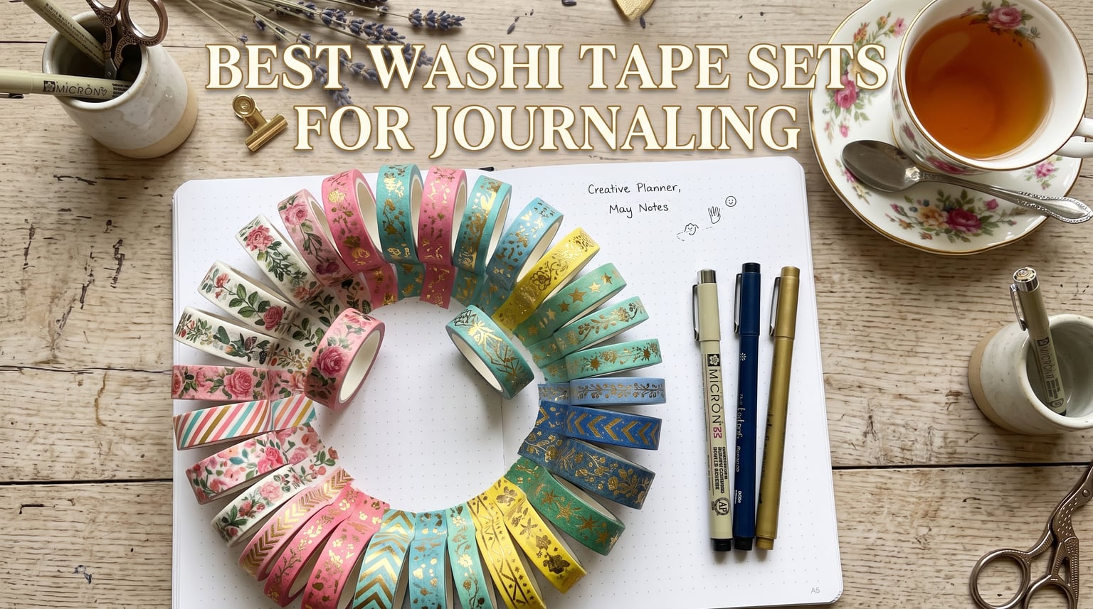 best washi tape sets for journaling