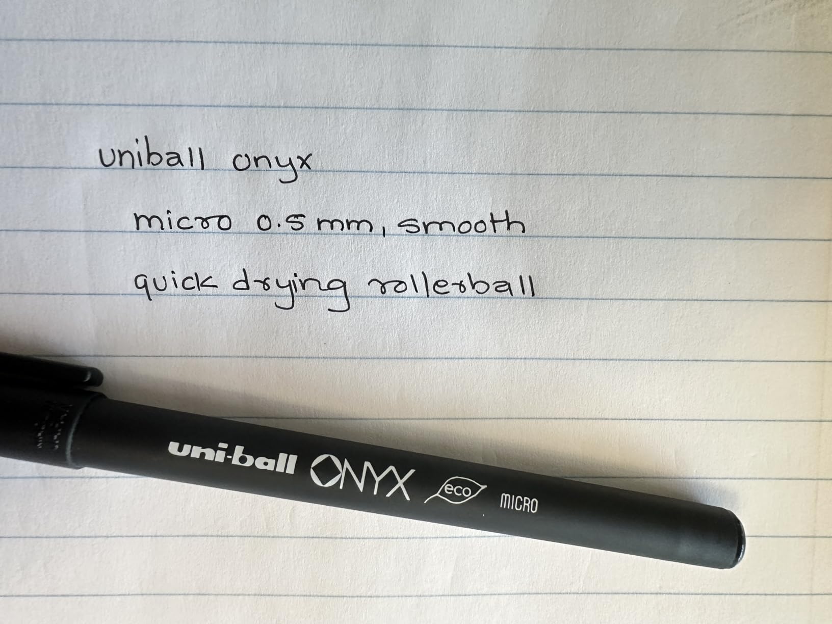 uniball Onyx Rollerball Pens, Fine Point (0.7mm), Black, 12 Pack customer photo 1