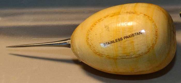 Lineco Wooden Ball Handle Awl. Extra-Heavy Duty, Thin Point for Sewing | Comfortability and Good Control, Used for Bookbinding, Crafting Paper, Chipboard, Leather customer photo 1