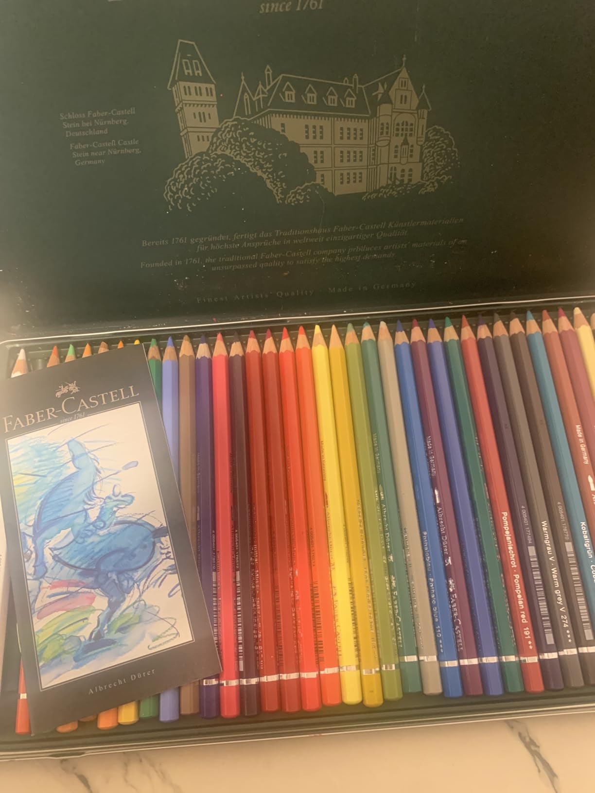 Faber-Castel FC117536 Albrecht Durer Artist Watercolor Pencils In A Metal Tin (36 Pack), Assorted customer photo 2