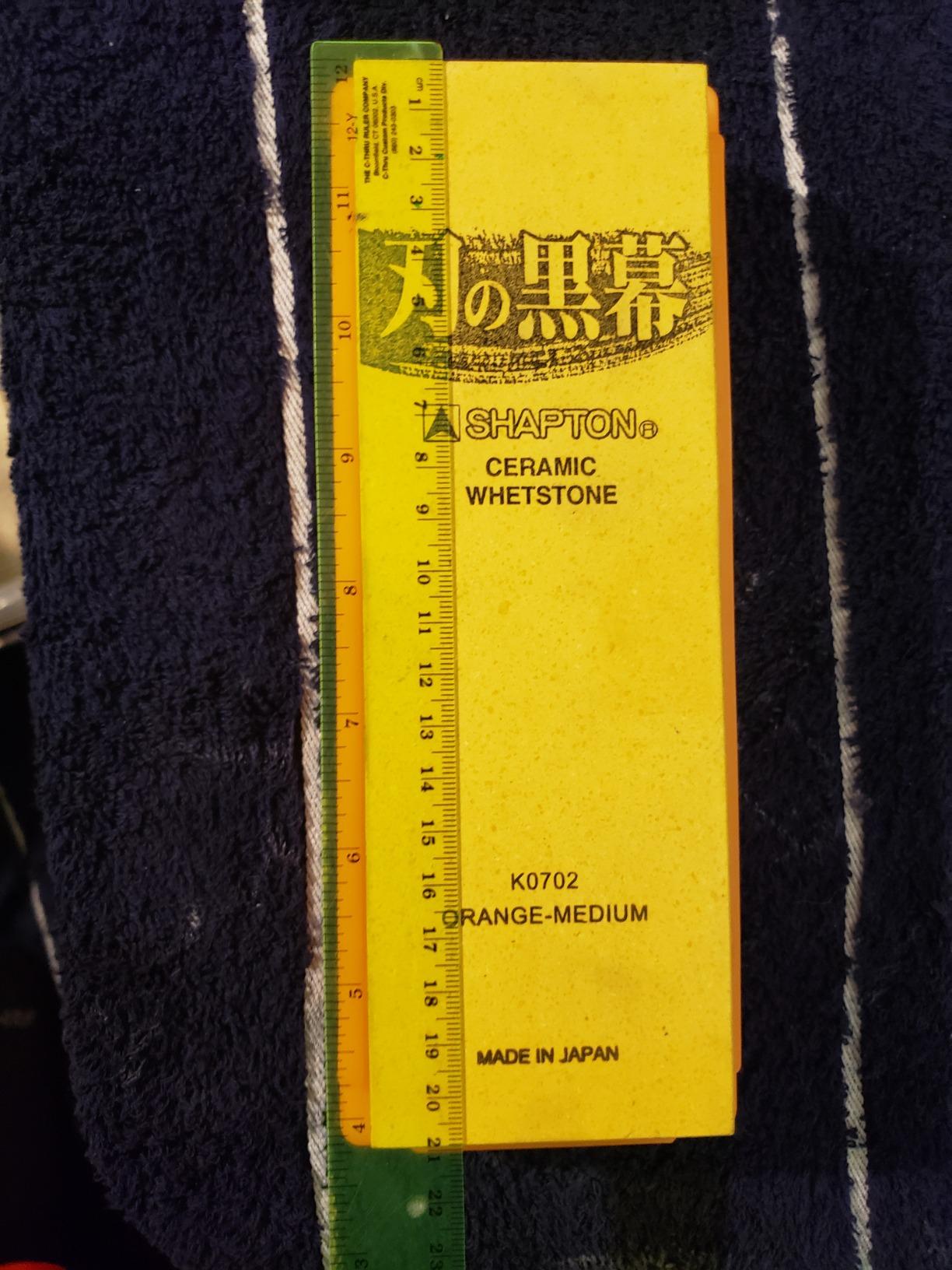 Shapton Kuromaku Ceramic Whetstone Professional Series #1000 Medium (Orange) customer photo 1