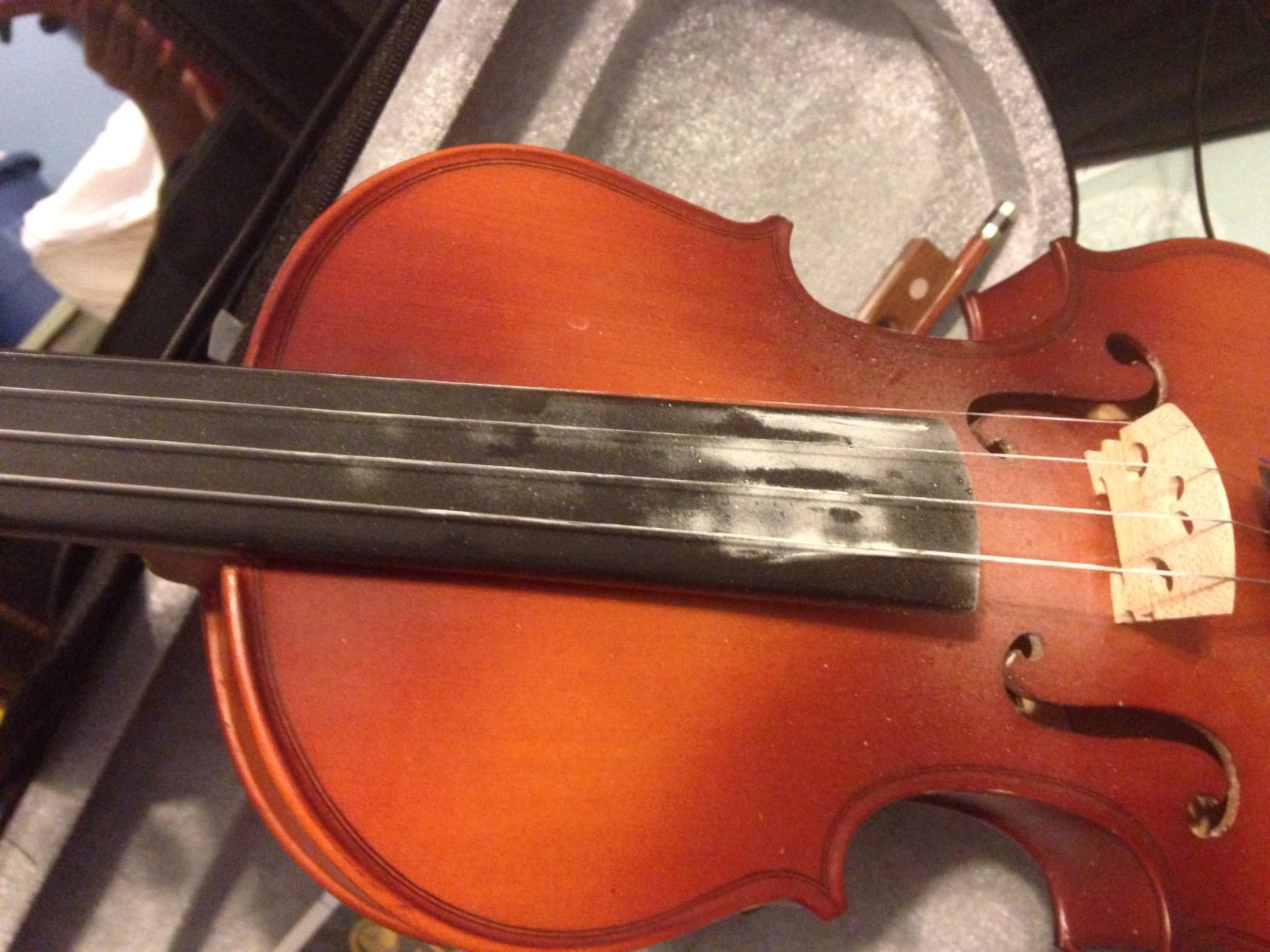 Mendini by Cecilio 3/4 Violin Set For Beginners - Hand Carved Acoustic Violins Kit - Fiddle Solid Wood Kit with Hard Case, Bow, Rosin, Shoulder Rest, Bridge and Extra Strings customer photo 2