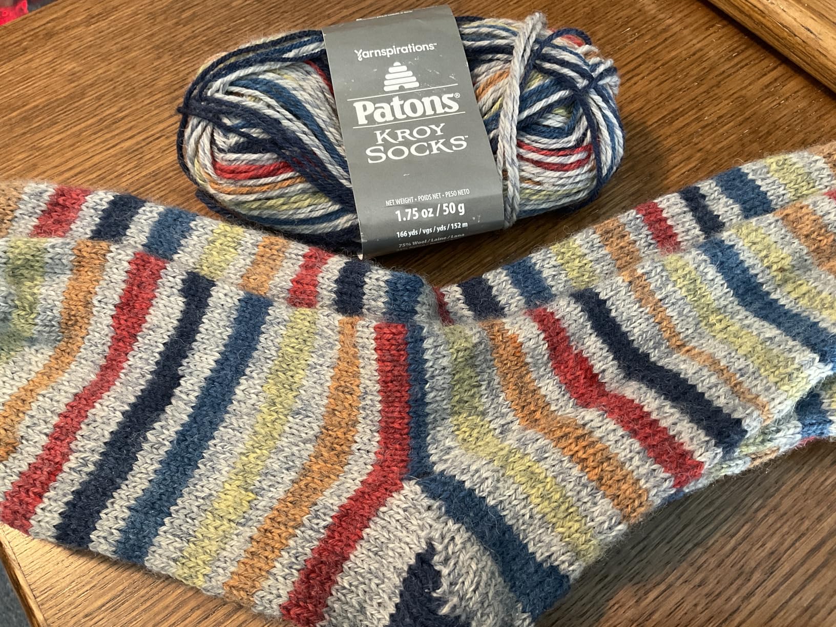 Patons Kroy Socks Yarn (1.75 oz) - Machine Washable Wool Blend Sock Yarn for Knitting & Crochet customer photo 2