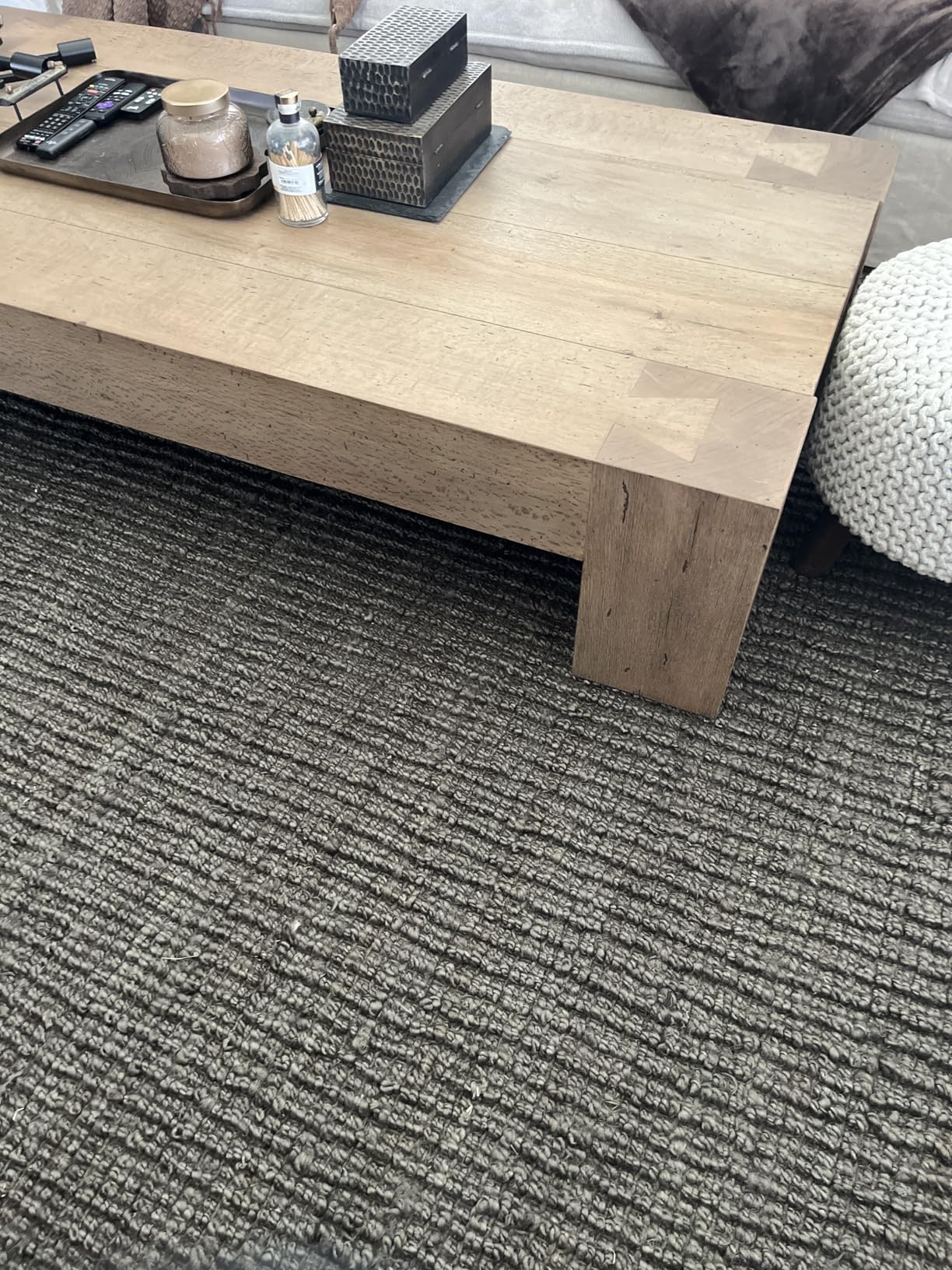 SAFAVIEH Area Rug 9x12 - Natural Fiber Collection - Large - Natural Brown, Handmade Jute, Farmhouse Style, Chunky Textured Thick Pile (NF447A) customer photo 2