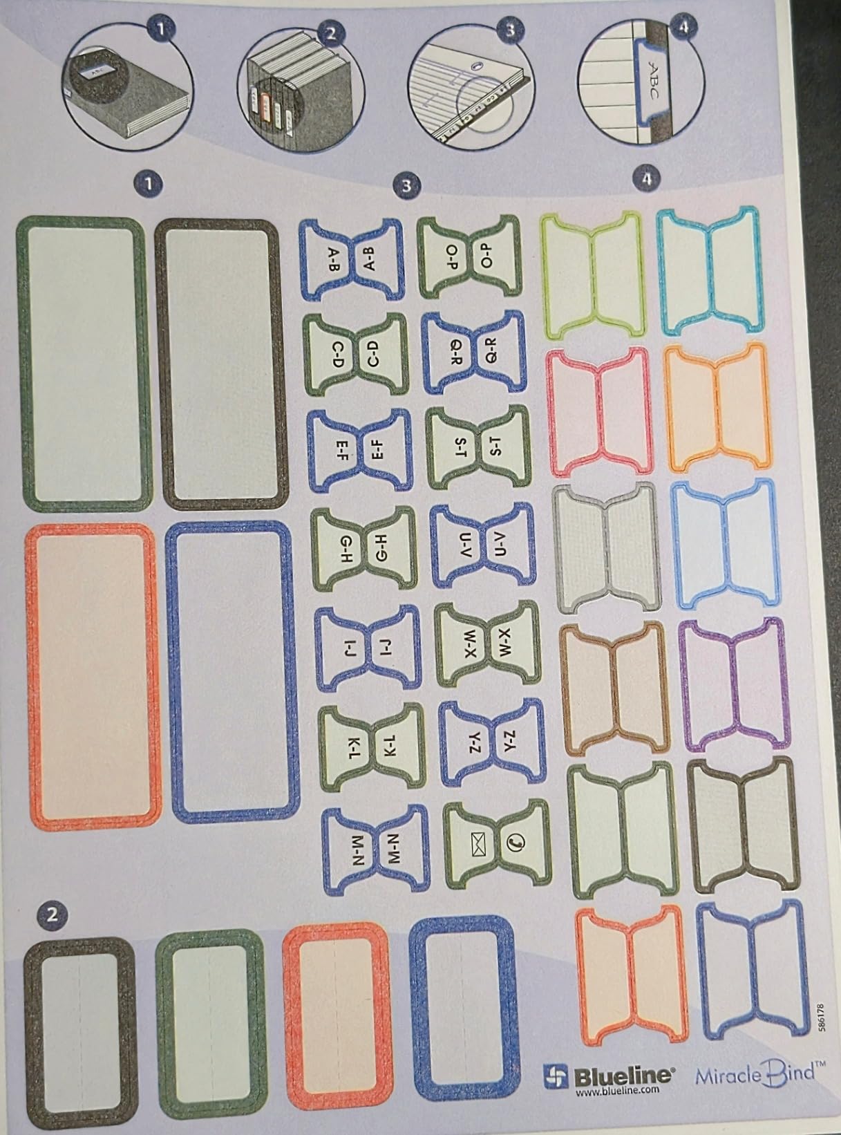 Blueline MiracleBind Notebook, Lizard-Like Hard Cover, 150 Repositionable, Refillable Pages, 9.25