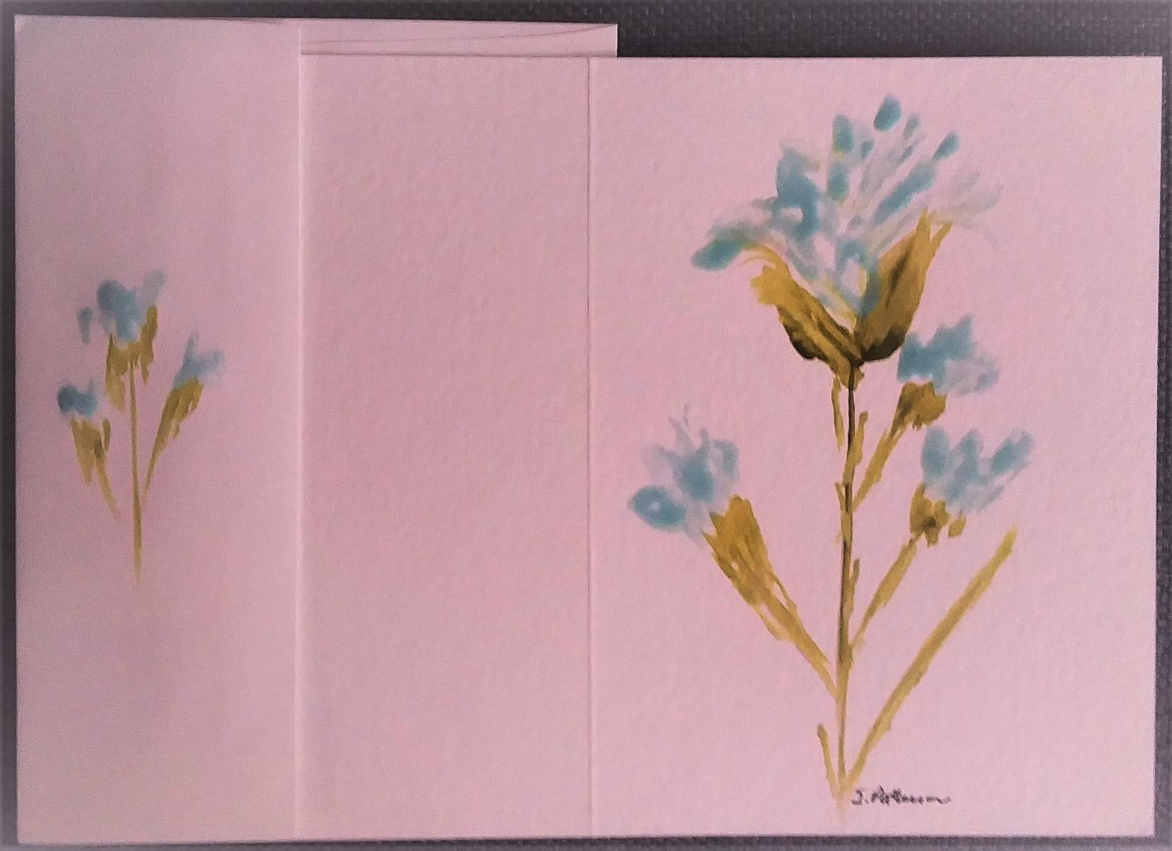 Strathmore Creative Cards with Envelopes, 80 lb. Smooth Surface, 5 X 6.875 inches, Ivory/Deckle, Package of 50 (105-235) customer photo 1
