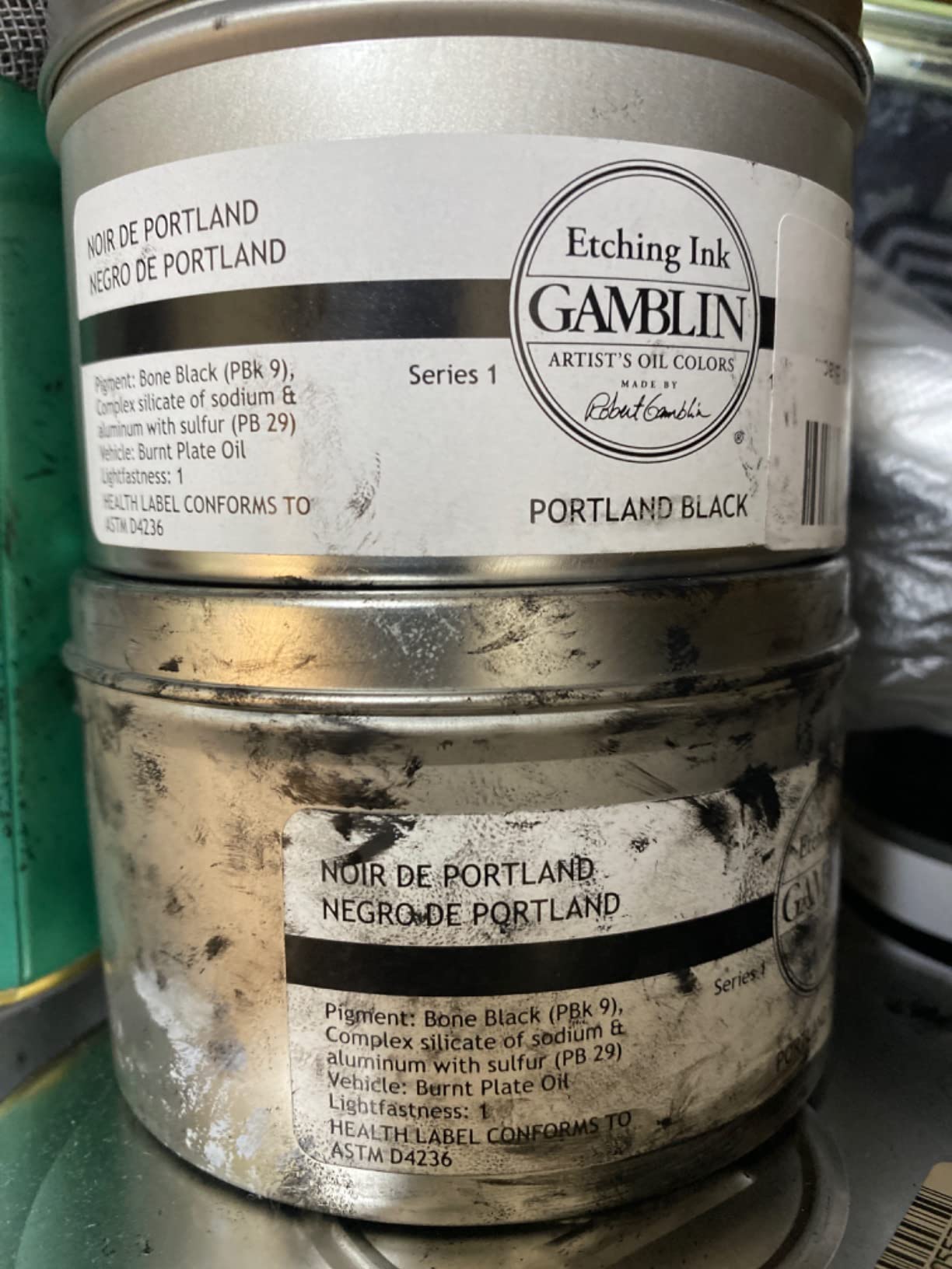 Gamblin Etching Ink Portland Black 1 Lb customer photo 1