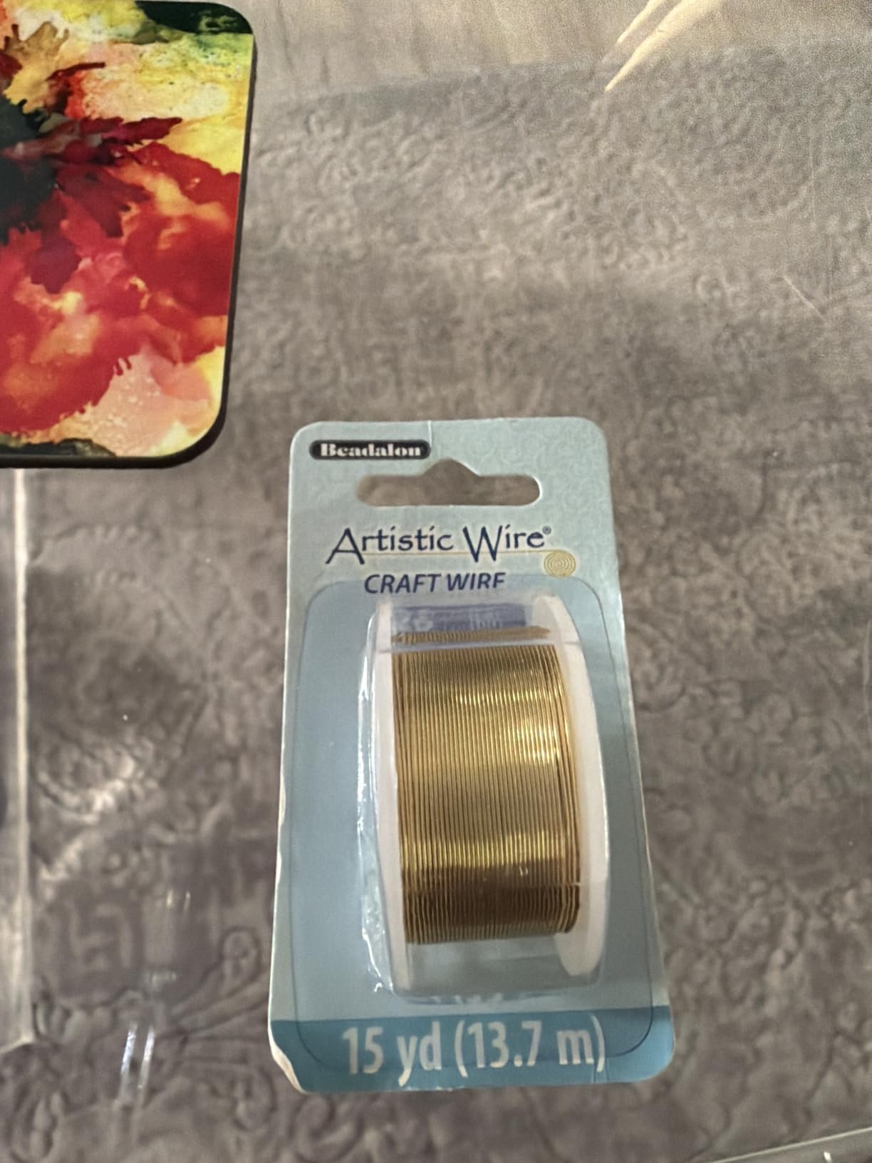 Artistic Wire, 24 Gauge Tarnish Resistant Brass Craft Wire, 20 yd customer photo 1