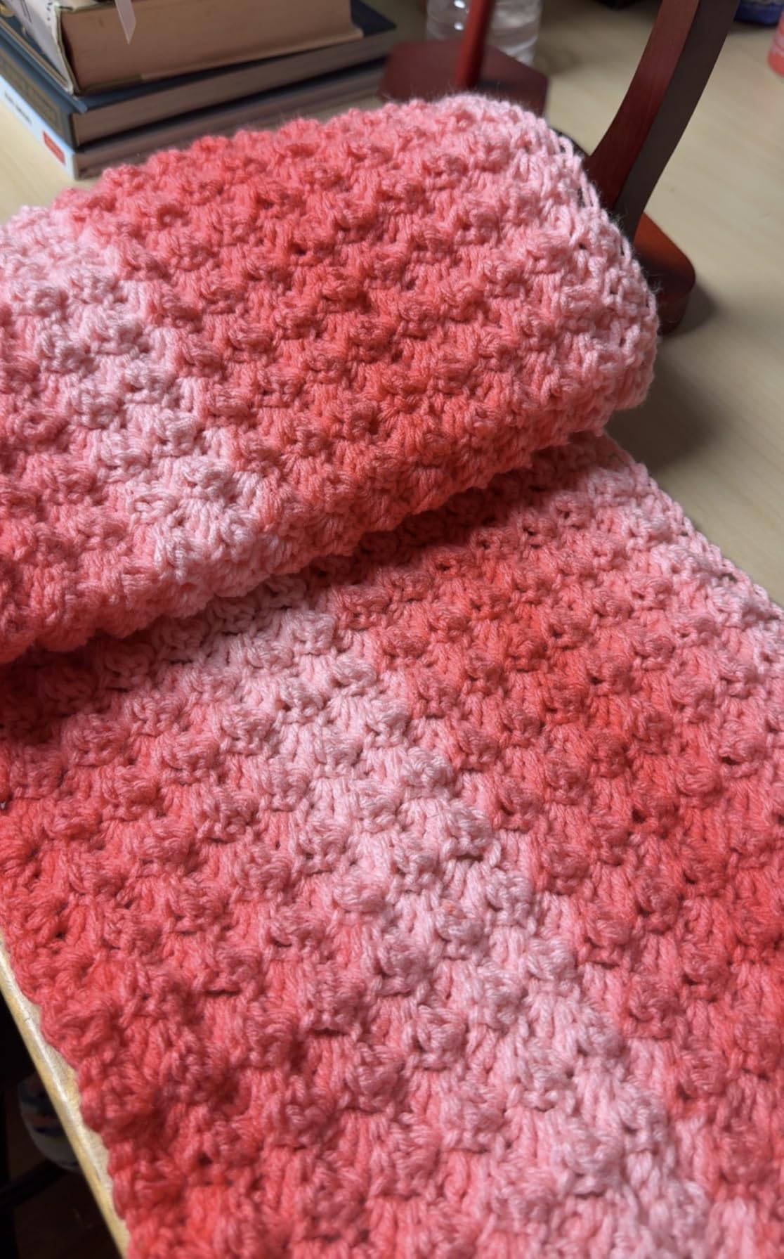 Coats Yarn E302B.0373 Red Heart Super Saver Jumbo Yarn, Petal Pink customer photo 2