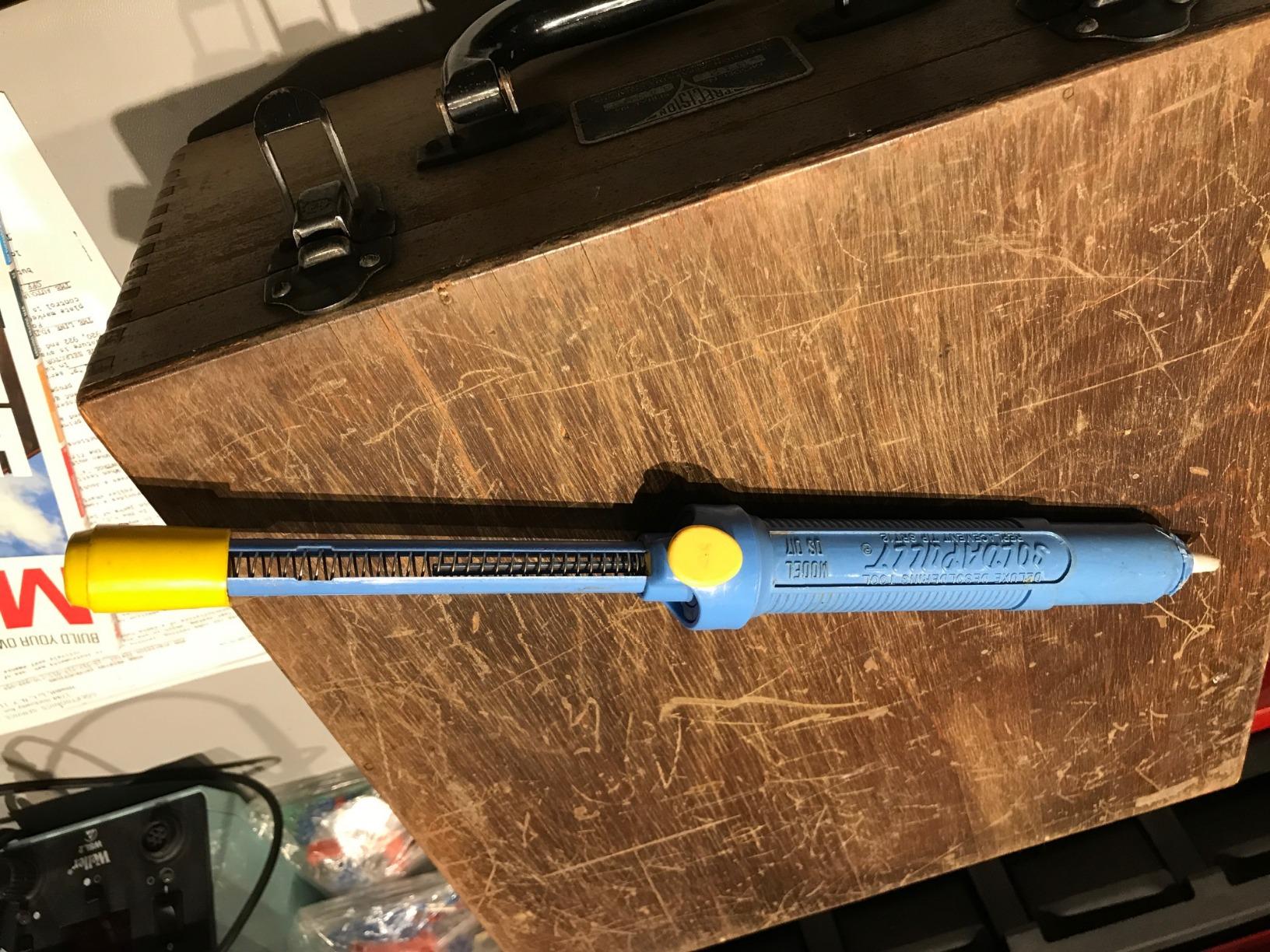 DS017 The Original EDSYN Deluxe Desoldering Solder Sucker SOLDAPULLT Made in USA customer photo 1