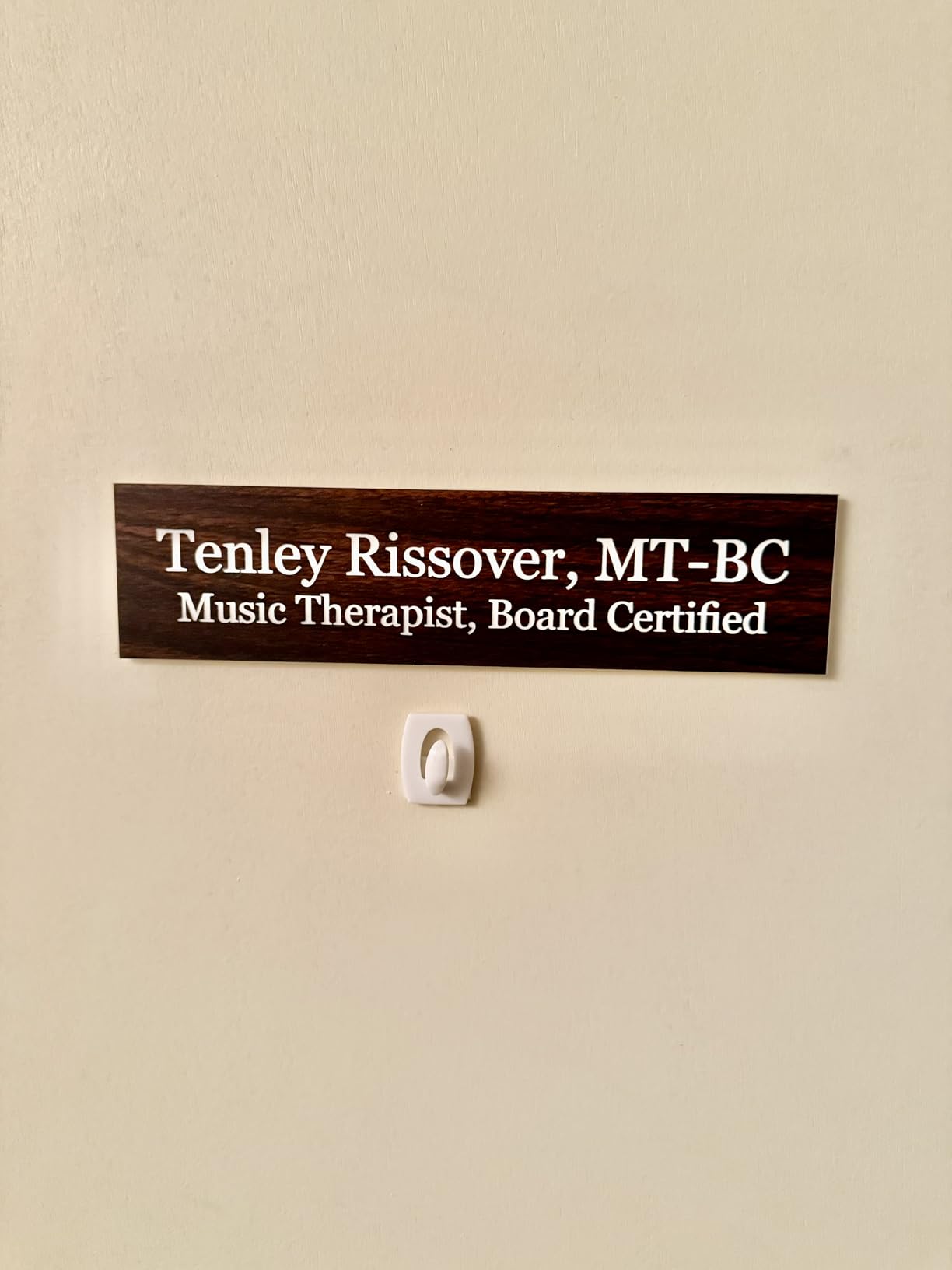 Lasercrafting Custom Engraved Name Plate for Desk, Office Door & Wall | Personalized Nameplate Sign Plaque - Name Tag With Holder 2x8 2x10 2x12 customer photo 1