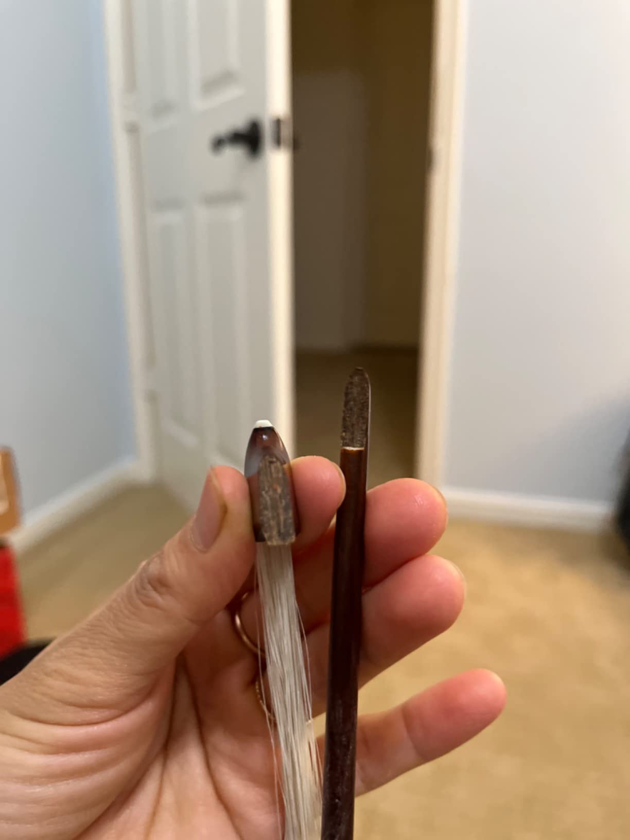 Pernambuco Violin Bow 4/4 Size 810V Concert Level Straight Stick Great Balanced Ebony Frog Sweet Sound Natural Horse Hair Fast Response customer photo 1