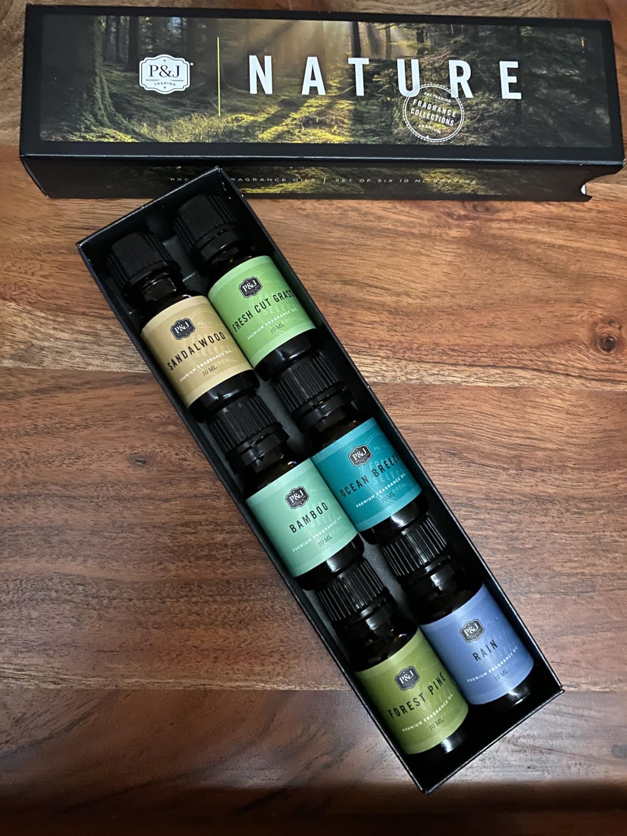 P&J Fragrance Oil Nature Set | Forest Pine, Ocean Breeze, Rain, Fresh Cut Grass, Sandalwood, and Bamboo Candle Scents for Candle Making, Freshie Scents, Soap Making Supplies, Diffuser Oil customer photo 2