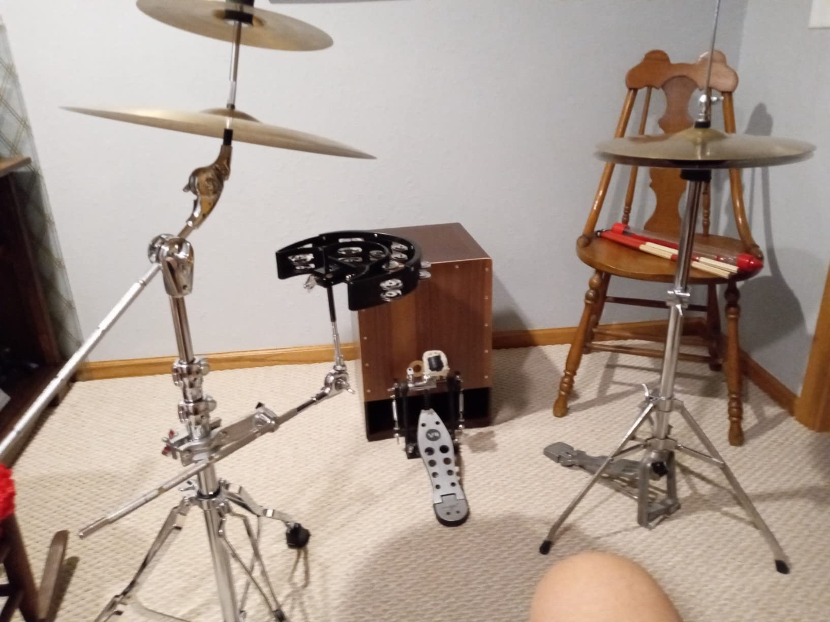 Meinl Jumbo Bass Subwoofer Cajon with Internal Snares - Walnut Playing Surface (SUBCAJ5WN) customer photo 2