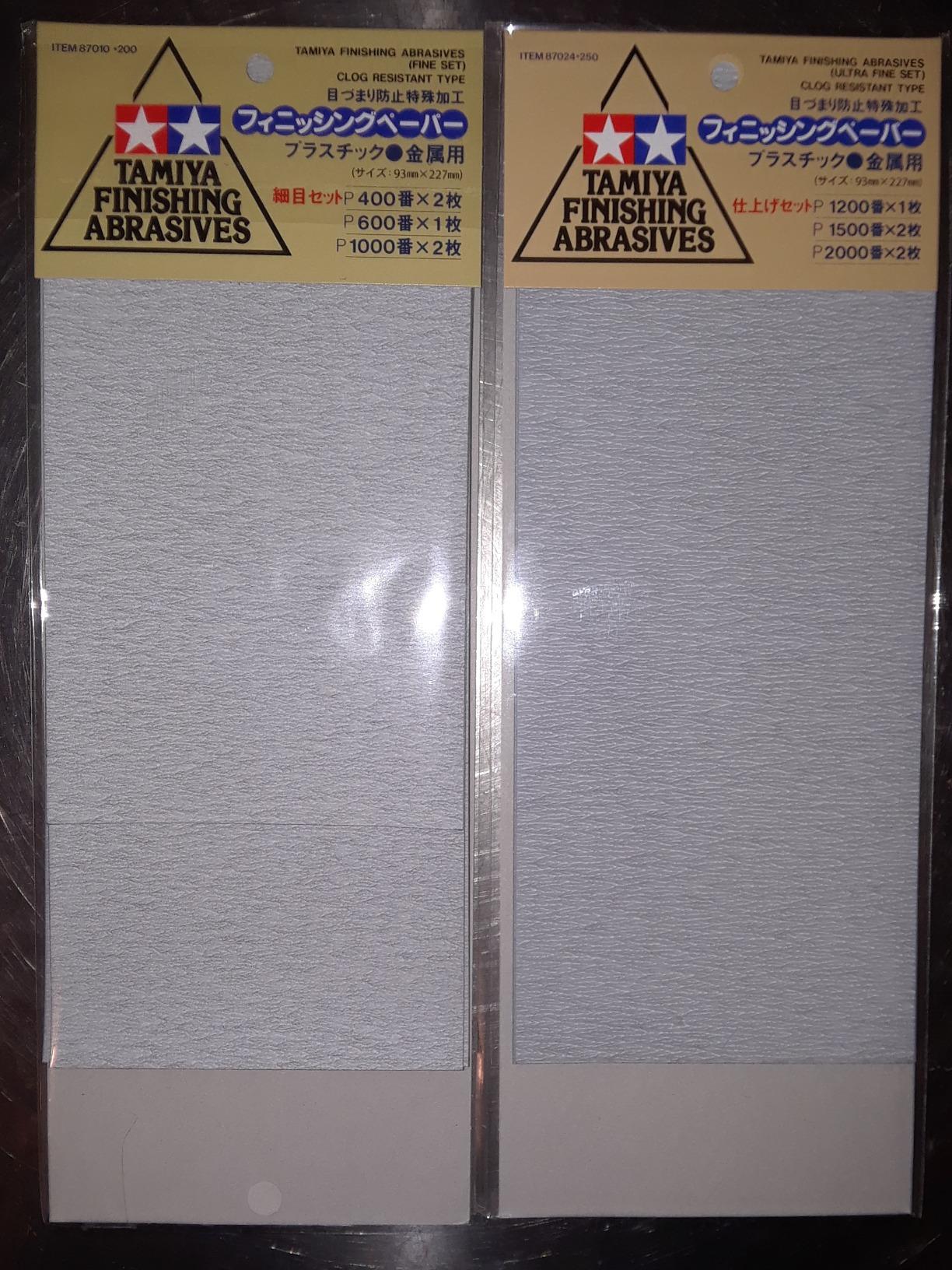 Tamiya Finishing Abrasives 2-Type Sets [Fine and Ultra-fine] customer photo 2