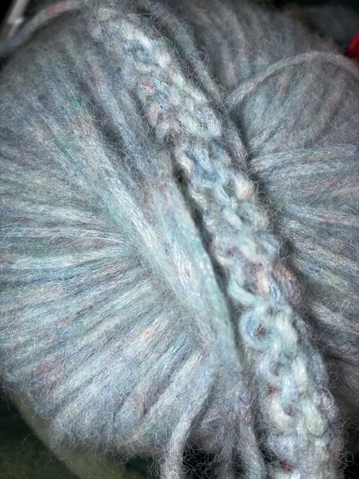 Baby Alpaca and Merino Wool Yarn, 4 Medium, Worsted, Aran, Drops Air, 1.8 Ounce 164 Yards (12 Moss Green) customer photo 2