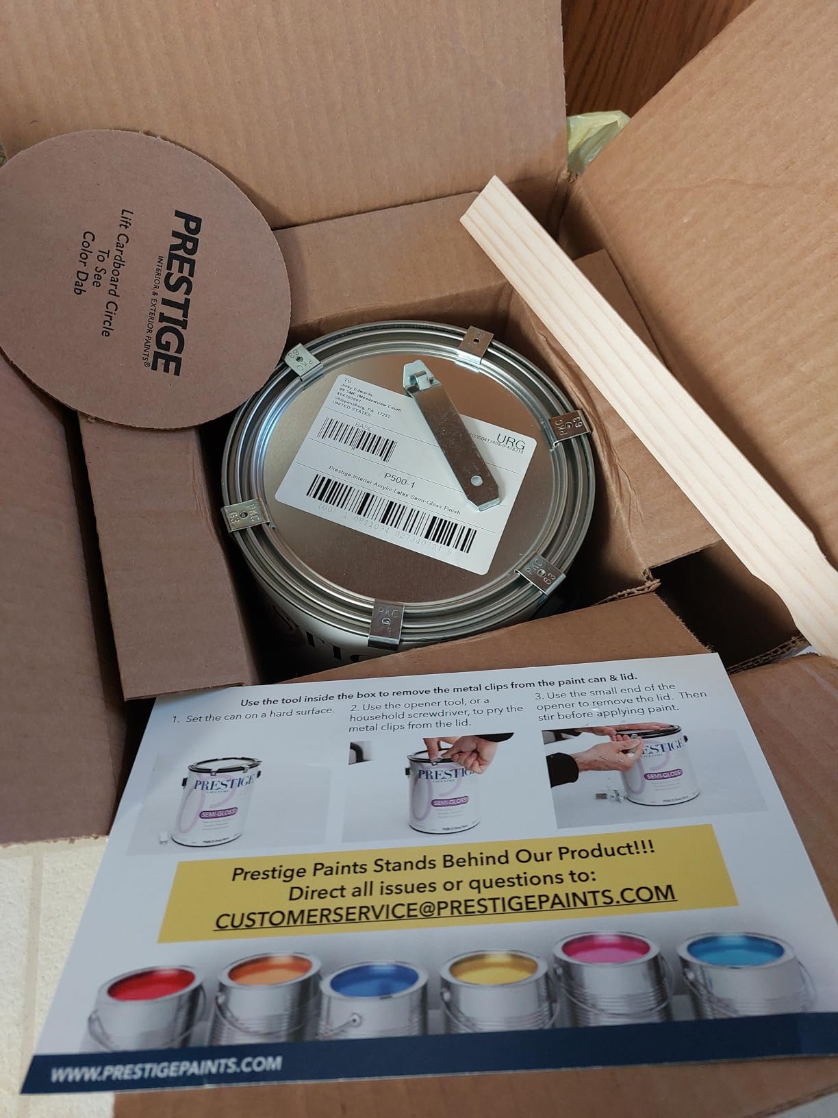 PRESTIGE Paints Interior Paint and Primer in One, 1 Gallon, Semi-Gloss, White customer photo 1