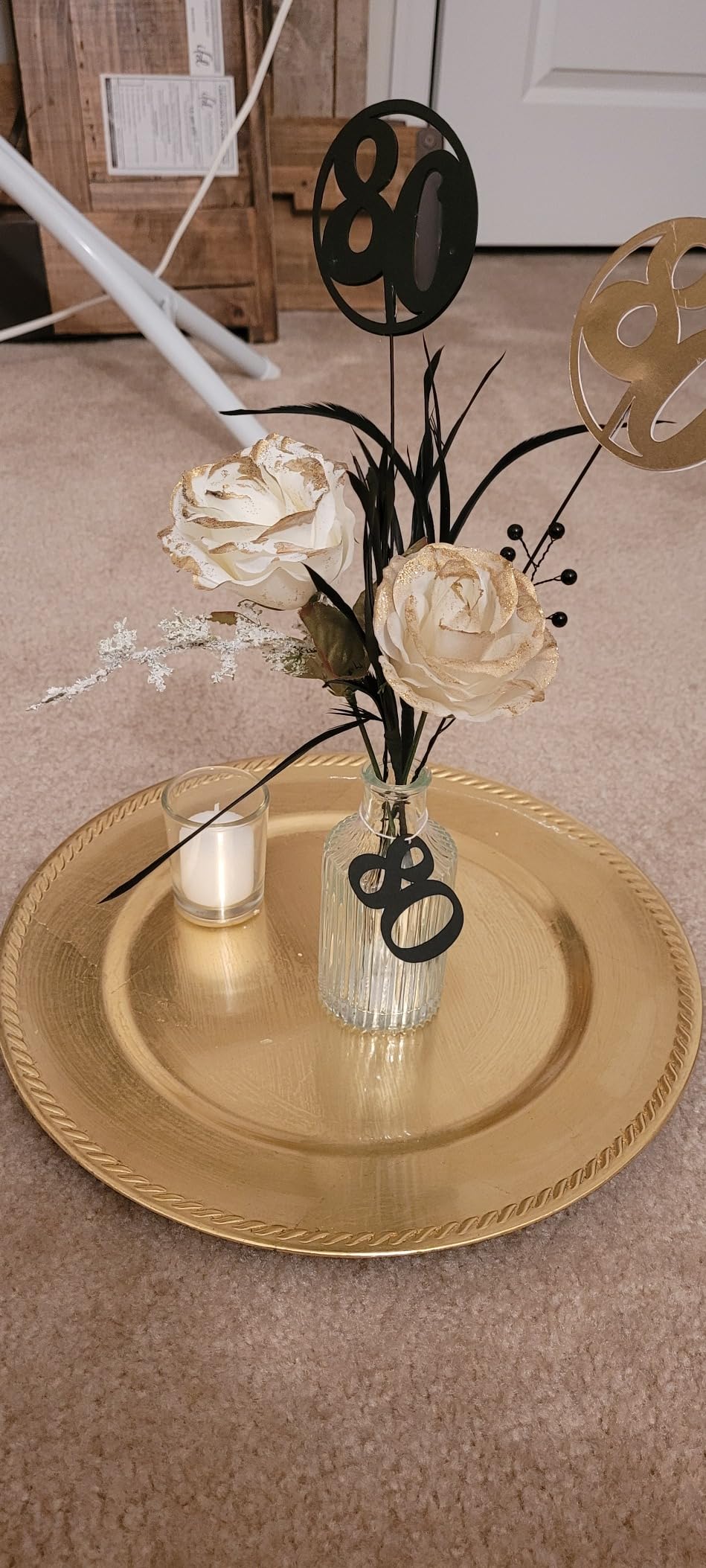 DECORA 18 Gauge Dark Green Floral Paper Wrapped Wire 16 inch, 50/Package customer photo 2