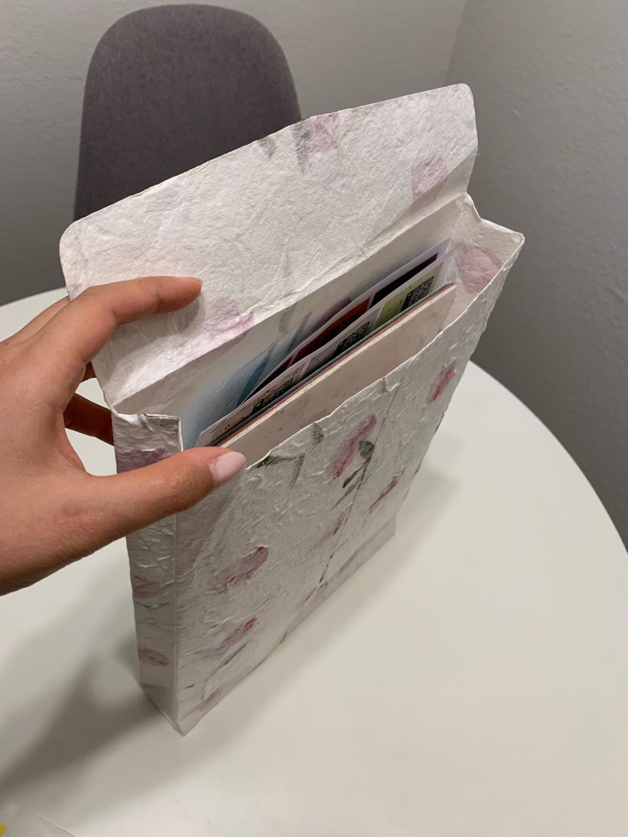 65 Hand Made Tissue Mulberry Paper Sheets Natural Fiber 8.5 x 11-inch Design for Japanese Origami and Hand Craft Include Red Green Blue Yellow Color customer photo 2