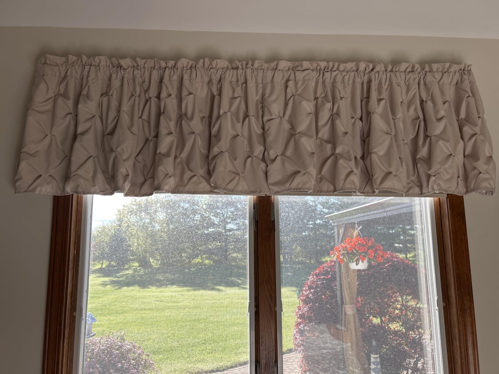 VCNY Home Pintuck Valance Curtain with Rod Pocket Top - Carmen Gray | 60