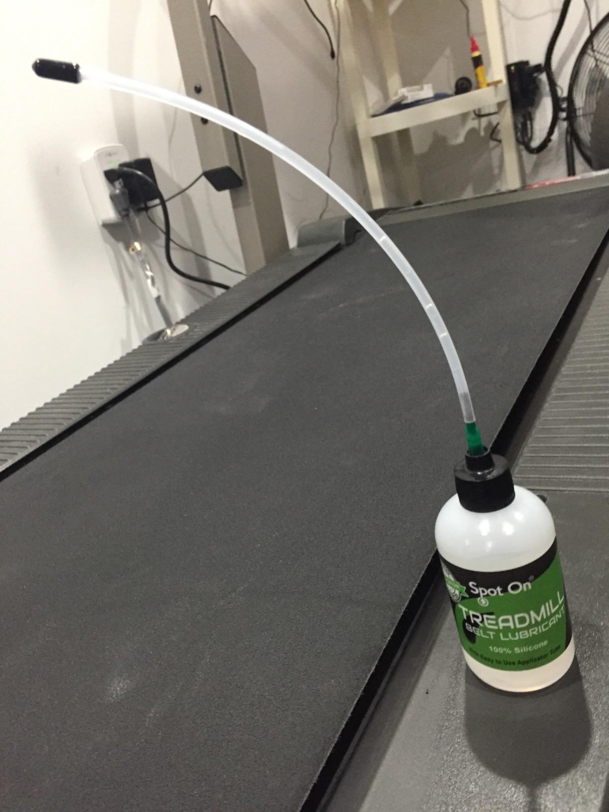 Premium Treadmill Belt Lubricant - Made in The USA - Patented 8 inch Application Tube and Precision Twist Cap - 100% Pure Silicone - Spot On customer photo 2