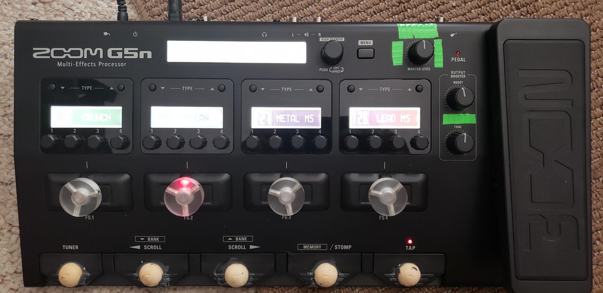 Zoom G5n Guitar Multi-Effects Processor with Expression Pedal customer photo 1