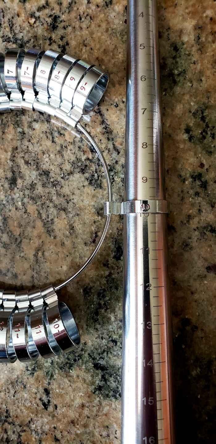 Rosenthal Collection Exquisite Craftsmanship: Premium Solid Stainless Steel Ring Sizing Mandrel for Accurate Measurements, Sizes 1-16 customer photo 1