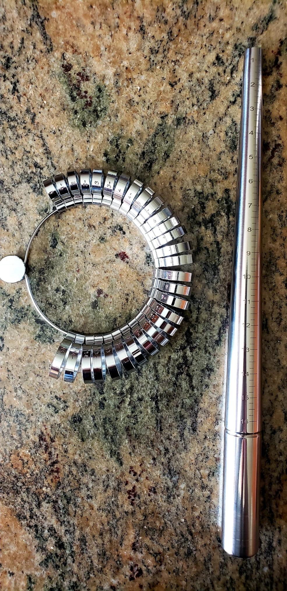Rosenthal Collection Exquisite Craftsmanship: Premium Solid Stainless Steel Ring Sizing Mandrel for Accurate Measurements, Sizes 1-16 customer photo 2