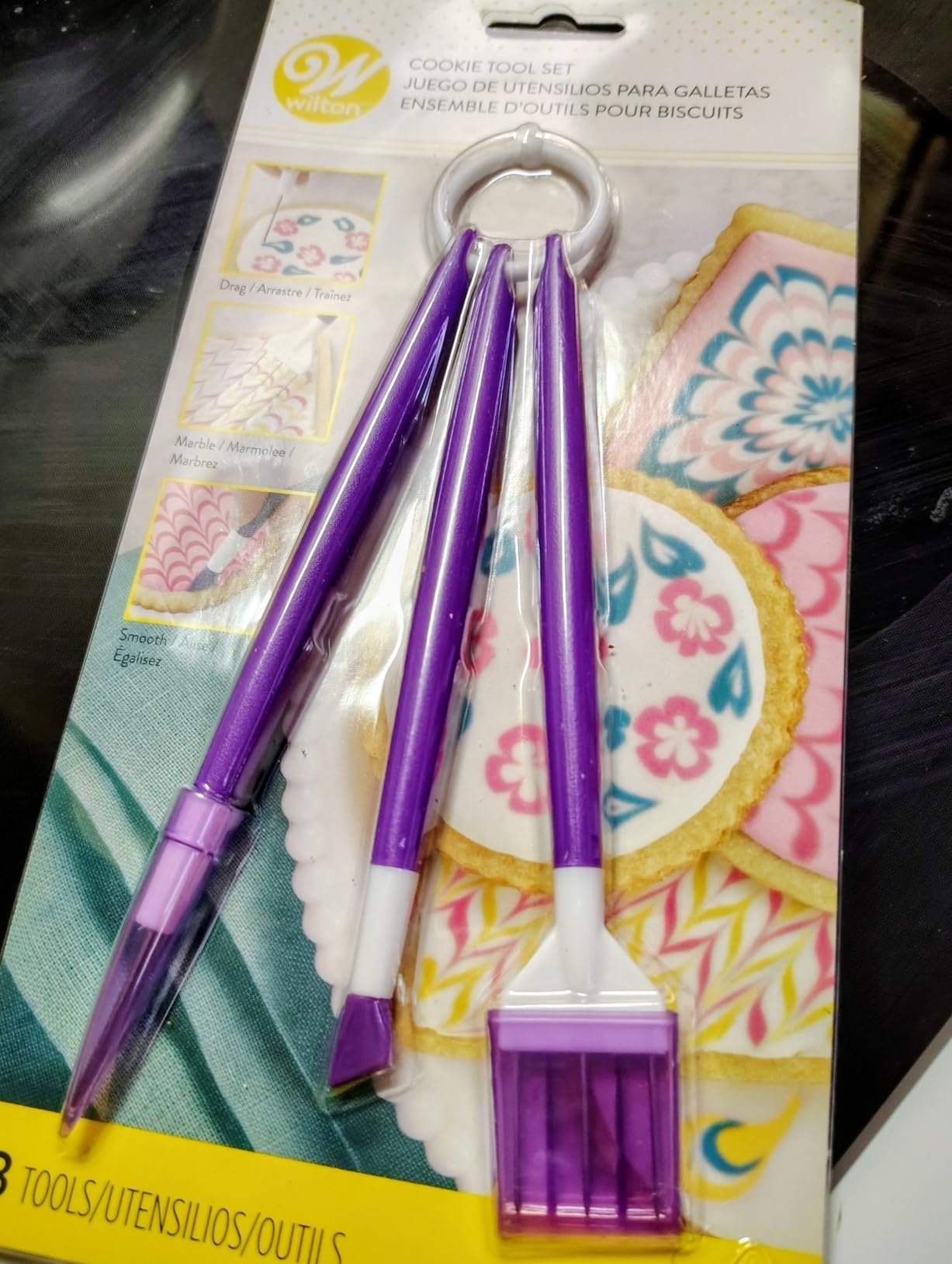Wilton Cookie Decorating Supplies Tool Set, 3-Piece | 3-Piece Set with Squeeze Bottle, Scribe Tool & Brush for Precision Cookie Decorating, Flooding & Detailed Icing Work customer photo 1