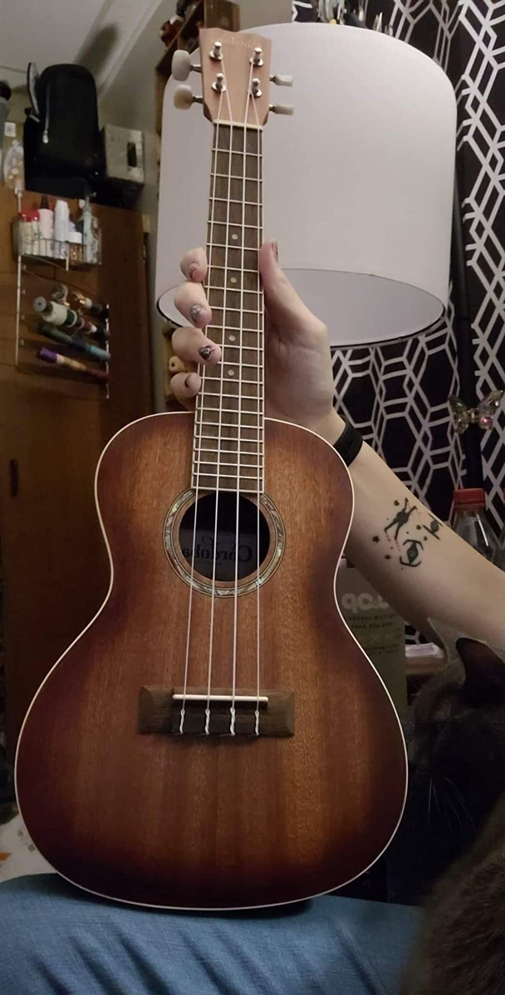 Cordoba 15CM E Concert Electric Ukelele Edgeburst customer photo 1