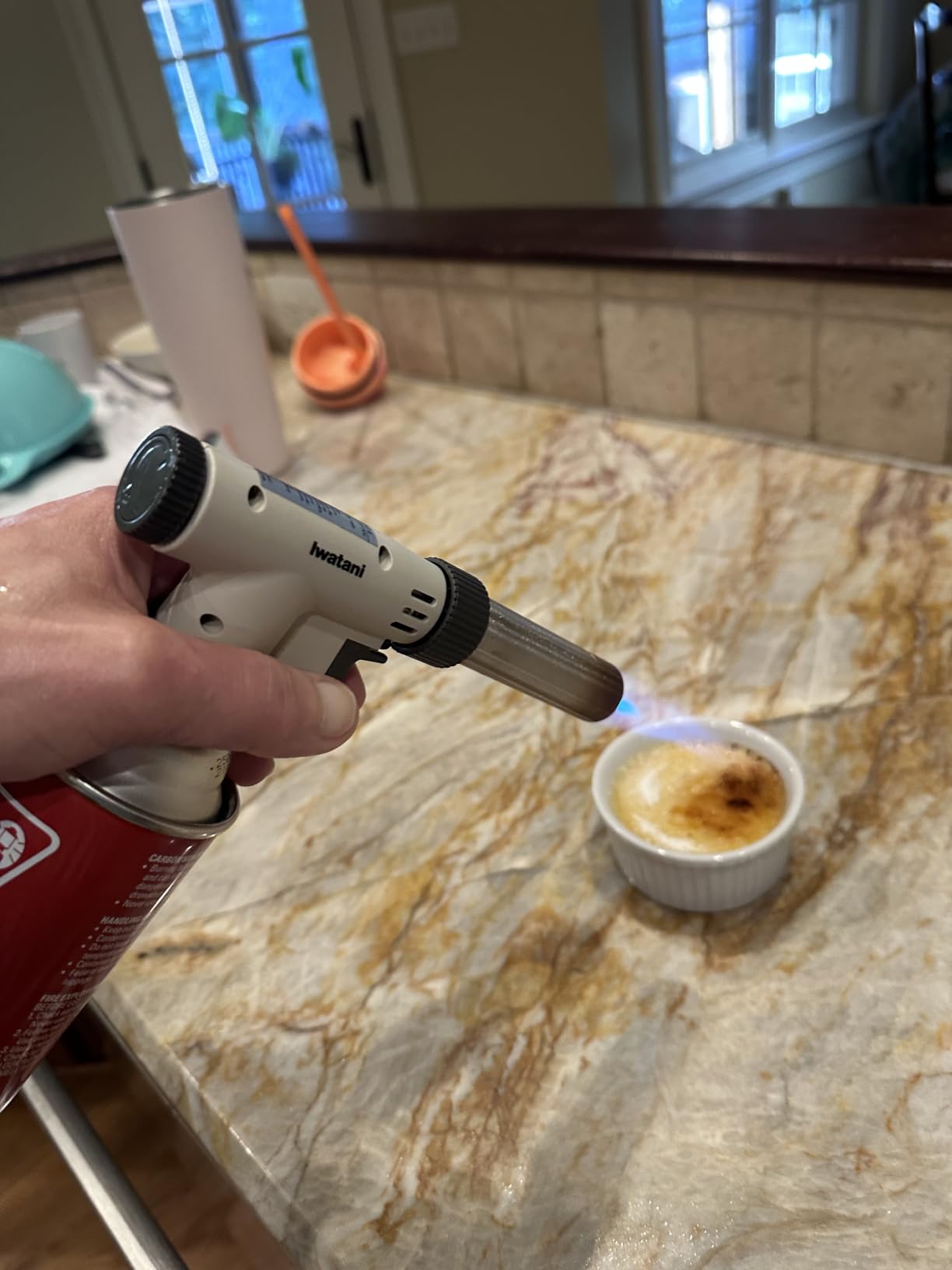 Iwatani PRO2 Culinary Professional Kitchen Butane Torch | Adjustable Flame Shape Strength 2700 F | Sous Vide Creme Brulee Pastries | Anti-flare | Incl. Stabilizing Stand | Butane Fuel Not Included customer photo 1