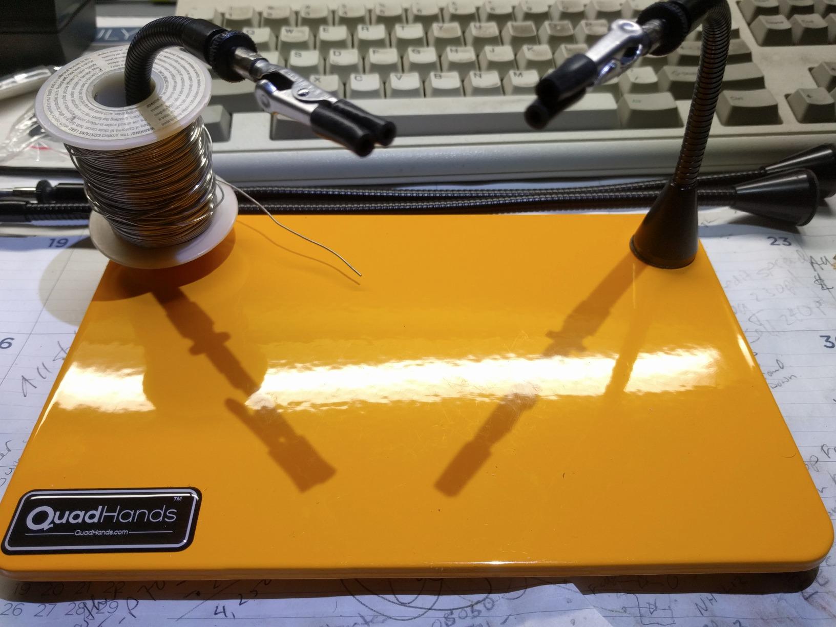 QuadHands Workbench | Helping Hands Soldering Stations | Soldering Iron Helping Hand Tool with 4 Magnetic Arms | Steel Base for Welding Table Top with Locking Grips customer photo 1