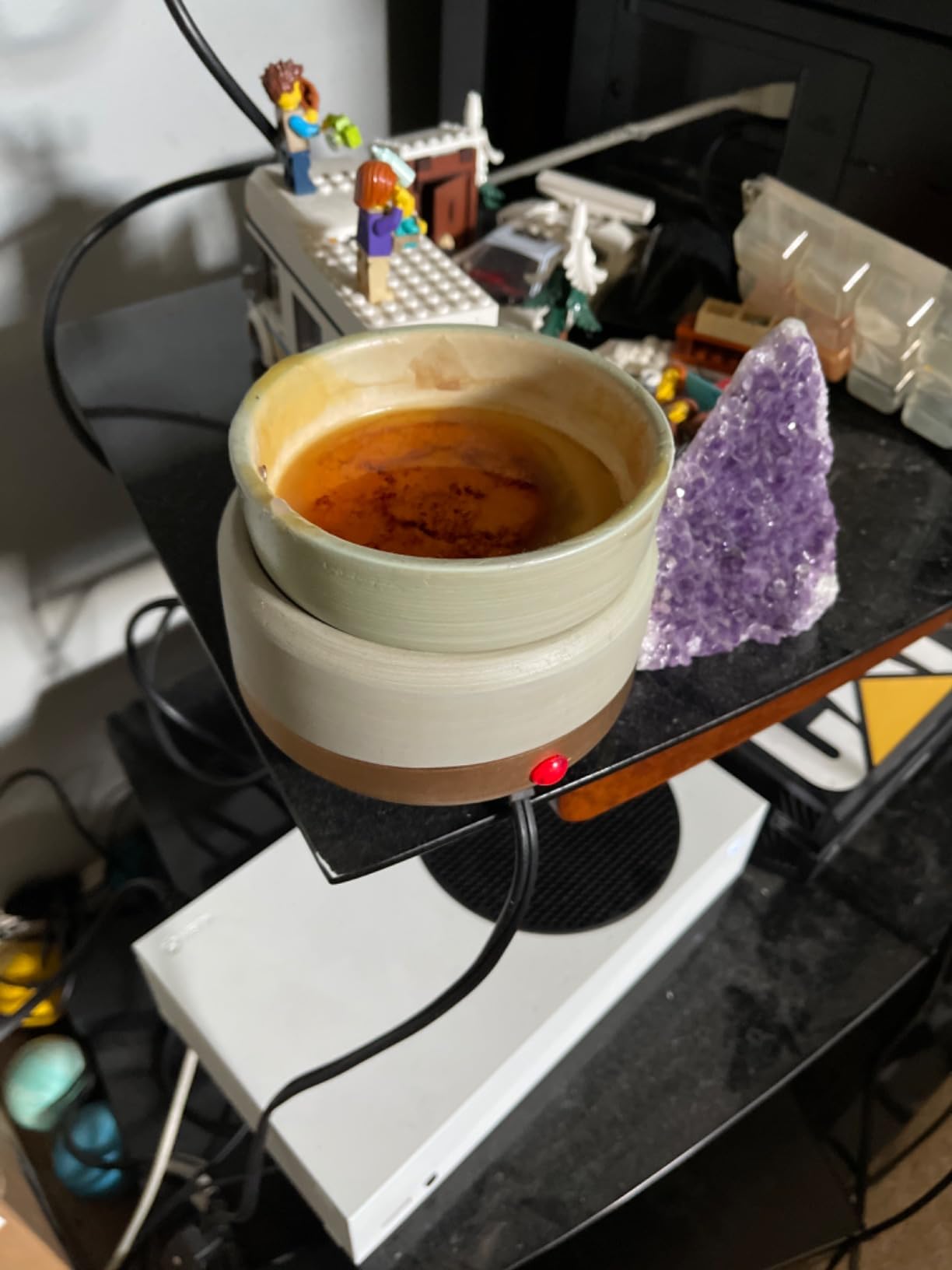 Candle Warmers ETC 2-in-1 Candle and Fragrance Warmer for Warming Scented Candles or Wax Melts and Tarts with to Freshen Room, Midas customer photo 1