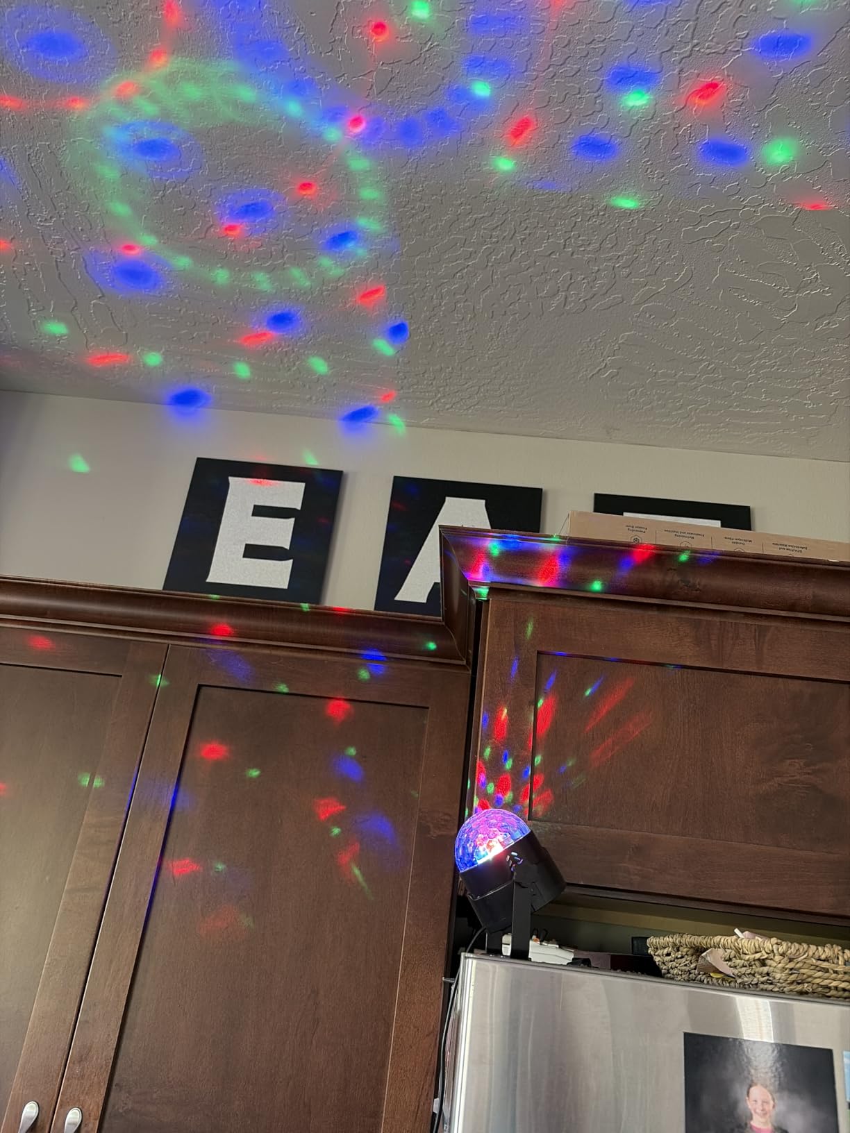 Sound Activated Party Lights with Remote DJ Lighting, Disco Ball Strobe Stage Light for Home Room Dance Parties Birthday Karaoke Stocking Stuffers New Years Eve Halloween Christmas Decorations customer photo 2