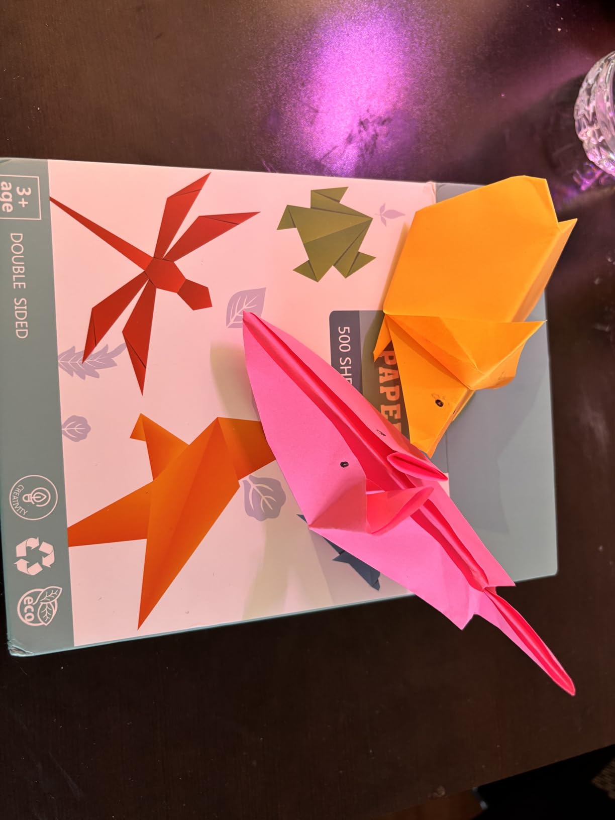 Origami Paper 200 Sheets 6 x 6 Inch Double Sided Colored Paper | Easy to Fold, No-Fading Colors, Holds Crisp Creases, Multi Solid Colors, Eco-Friendly Crafts for Handmade Projects customer photo 2