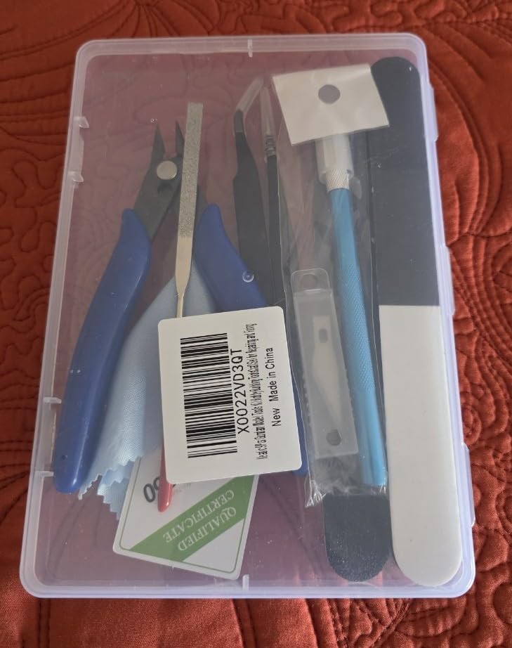 9Pcs Model Tools Kit Hobby Building Tools Craft Set for Basic Model Building, Repairing and Fixing customer photo 2