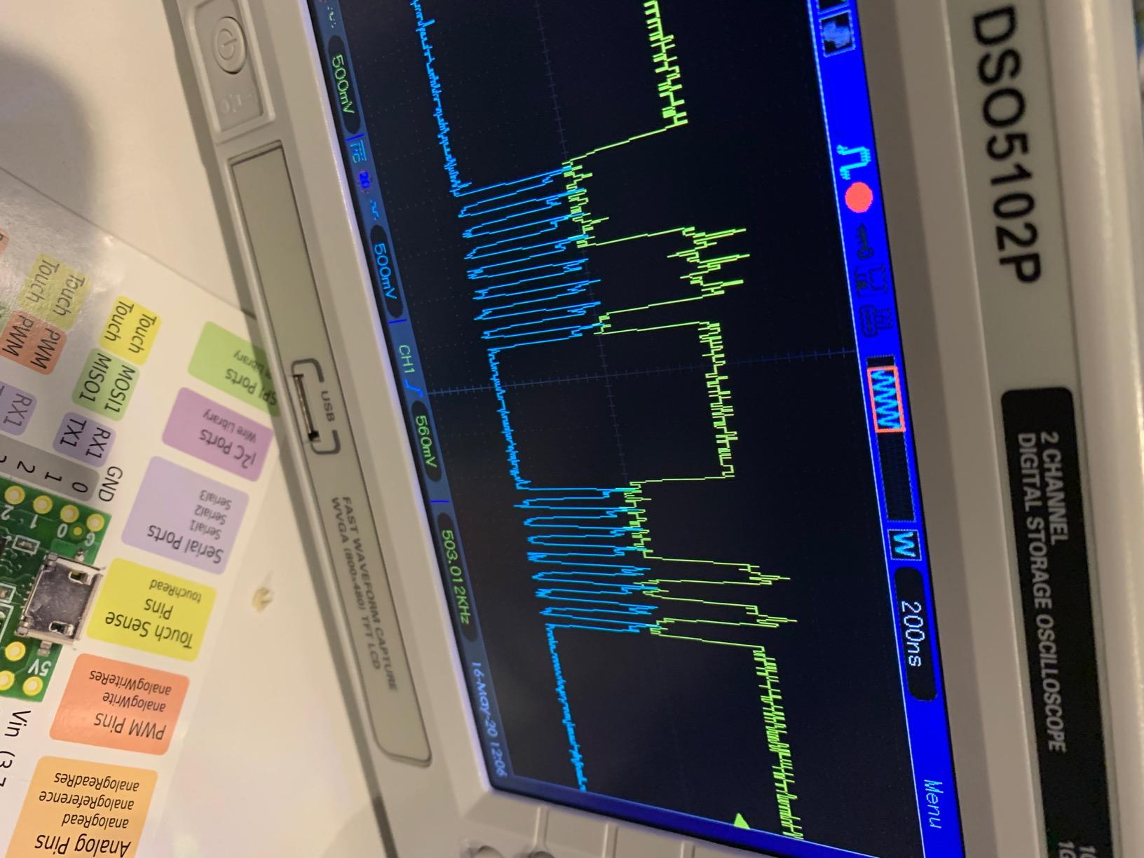 Hantek DSO5102P USB Storage Oscilloscope Oszilloskope 2 Channels 100MHz 1GSa/s customer photo 1