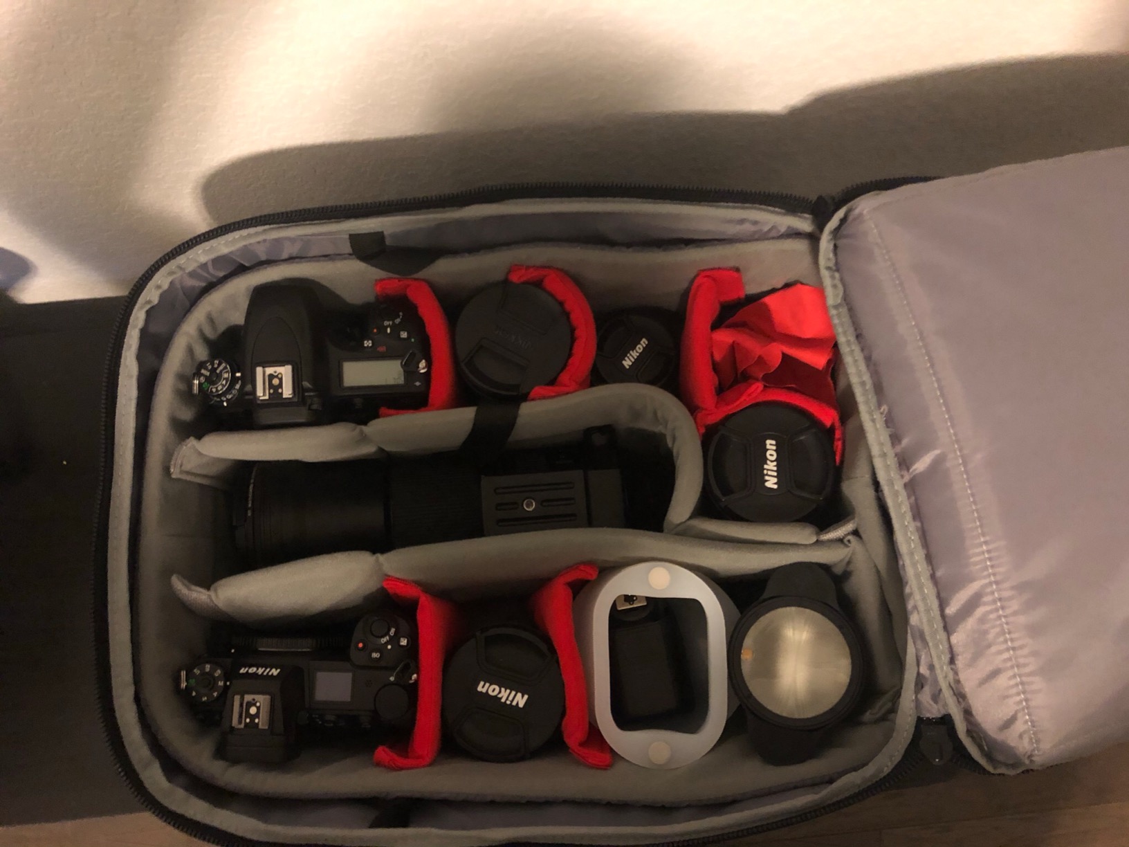 Neewer 2-in-1 Rolling Camera Backpack Trolley Case - Anti-Shock Detachable Padded Compartment, Hidden Pull Bar, Durable, Waterproof for Camera, Tripod, Flash Light, Lens, Laptop for Air Travelling customer photo 1