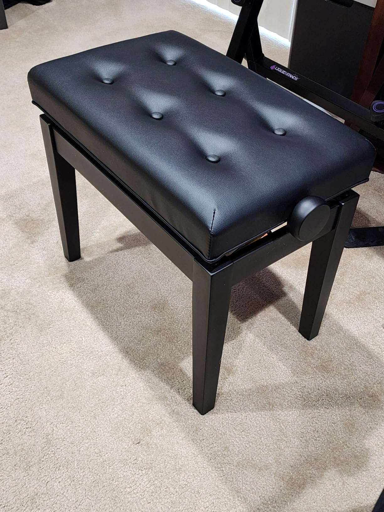 Roland Piano Keyboard Bench, Adjustable Height 17.9-21.8 Inch, Satin Black (RPB-200BK) customer photo 1
