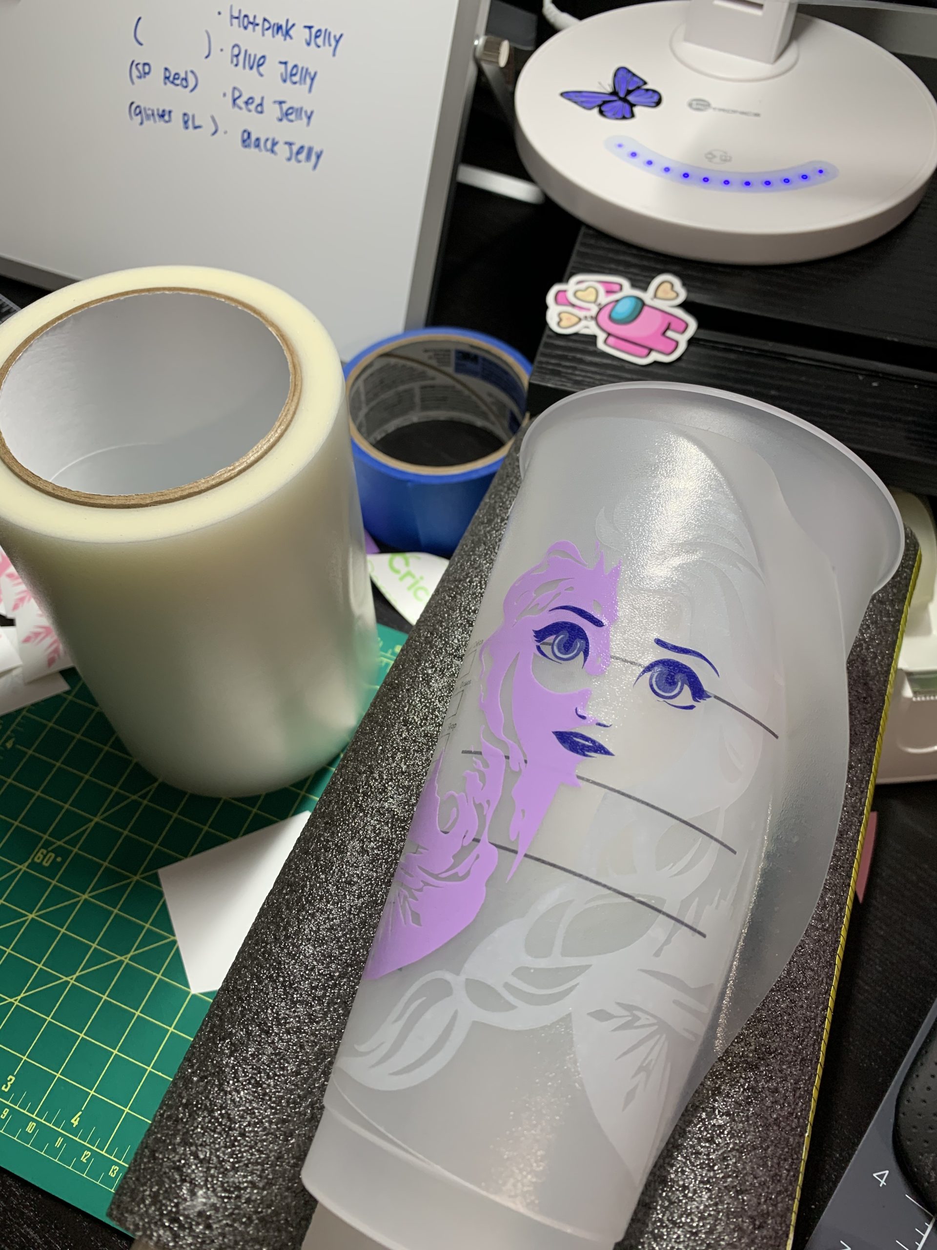 TapeManBlue Clear Transfer Tape for Vinyl - 6 inch Roll, Made in USA, Vinyl Transfer Tape with Medium to High Tack Adhesive for Crafts, Decals & Stickers (6 inch x 100 feet) customer photo 2