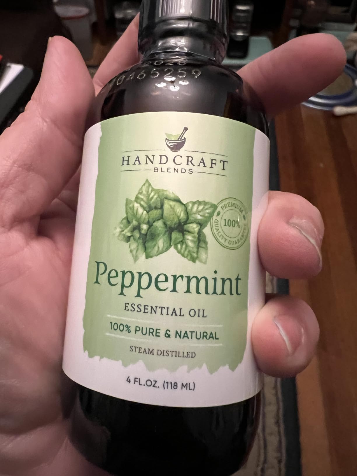 Handcraft Blends Peppermint Essential Oil - Huge 4 Fl Oz - 100% Pure and Natural - Premium Grade Essential Oil for Diffuser and Aromatherapy, Skin, Massage, Candle and Soap Making Fragrance customer photo 2