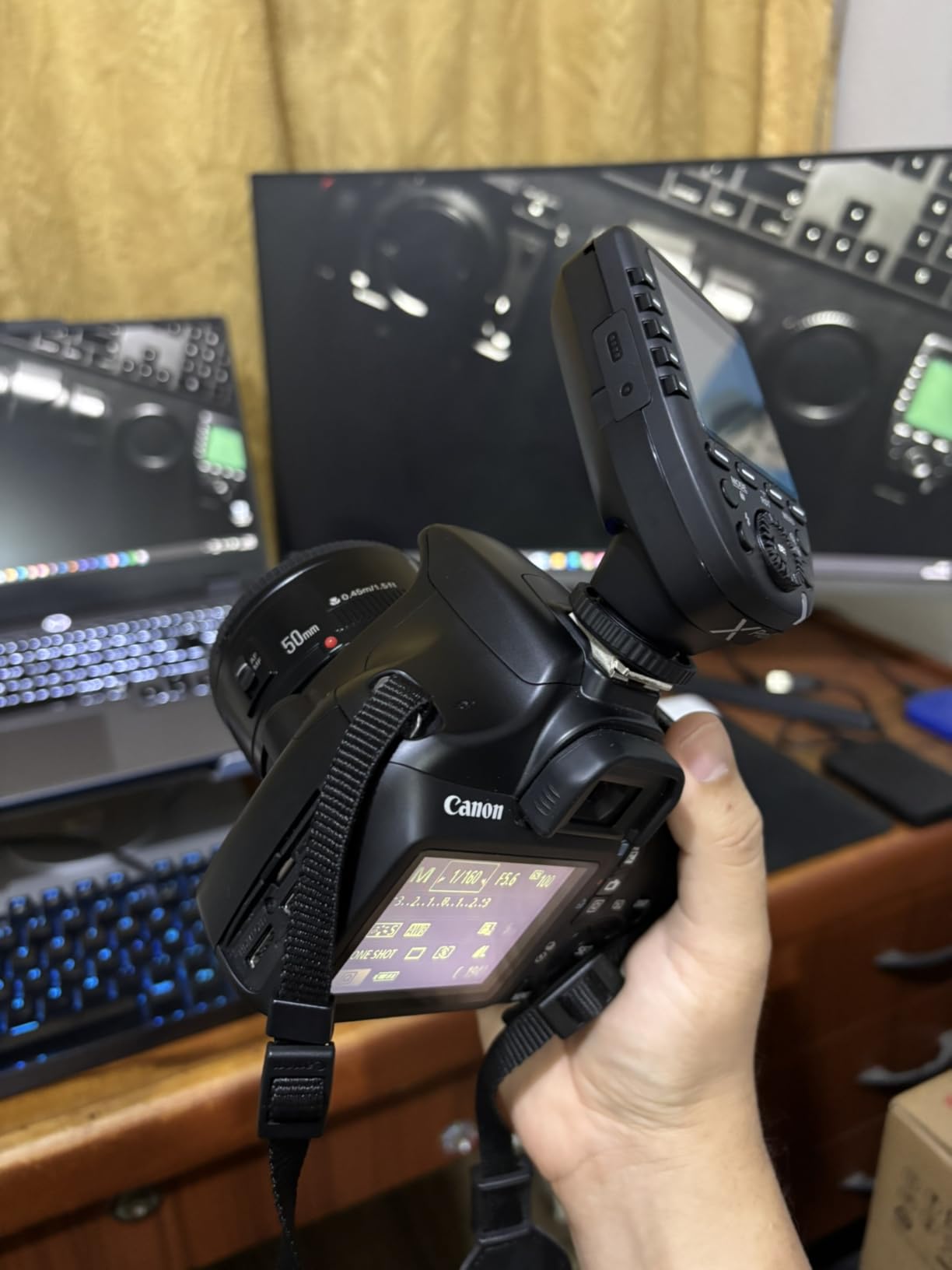 Godox XPro-C TTL Wireless Flash Trigger for Canon, 1/8000s HSS, Large Screen Slanted Design, 5 Dedicated Group Buttons, 11 Customizable Functions customer photo 2