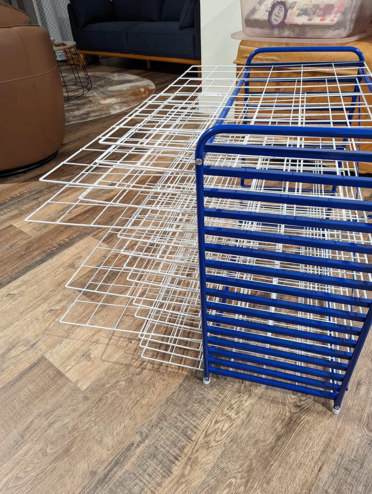 Colorations Art Drying Rack, Classroom Art Supplies, Tabletop or Wall Mount, School Art Drying Racks, Painting Stand, Studios, Homes, or Classrooms, Metal Shelves to Dry Paintings, 26