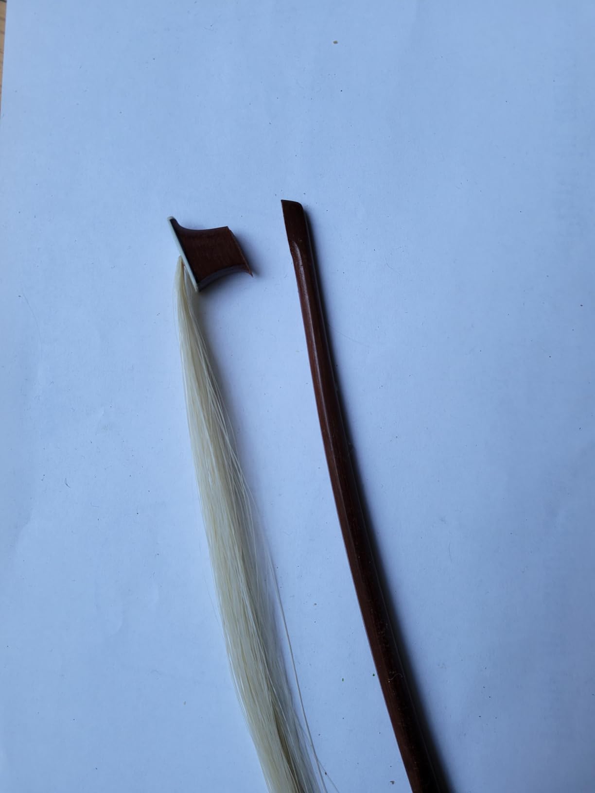 MI&VI NB-510 Brazilwood Violin Bow (1/2 Size) with Ebony Frog - Octagonal Silver Mount, Well Balanced, Light Weight, Real Mongolian Horse Hair customer photo 2